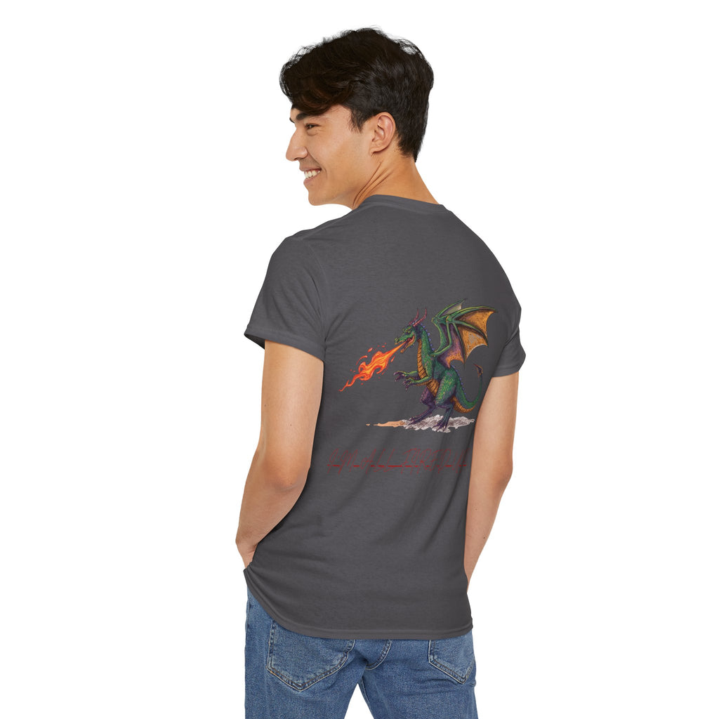 I'm All Fired Up Dragon T-Shirt — Front Chest + Large Back Graphic
