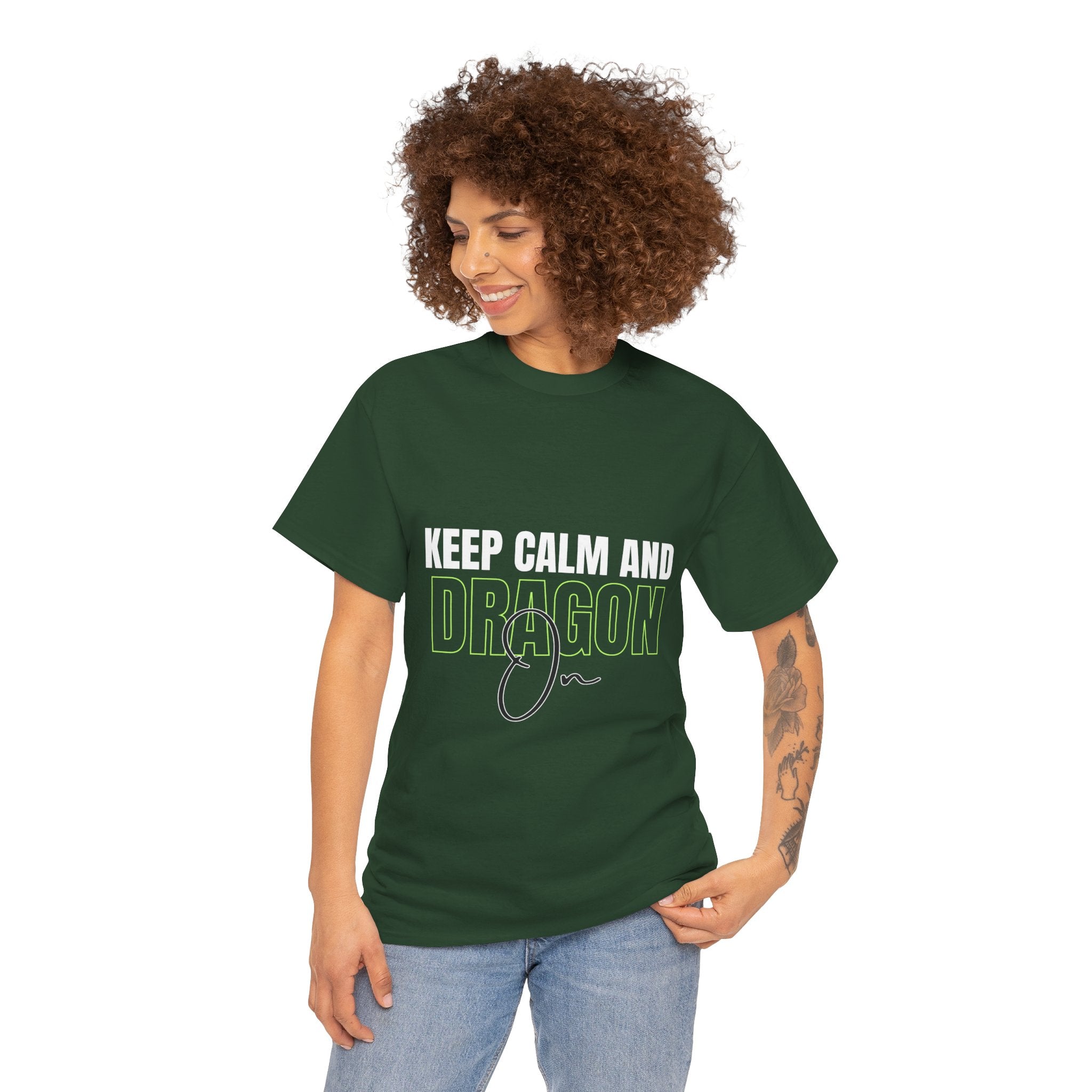 Keep Calm and Dragon On T-Shirt