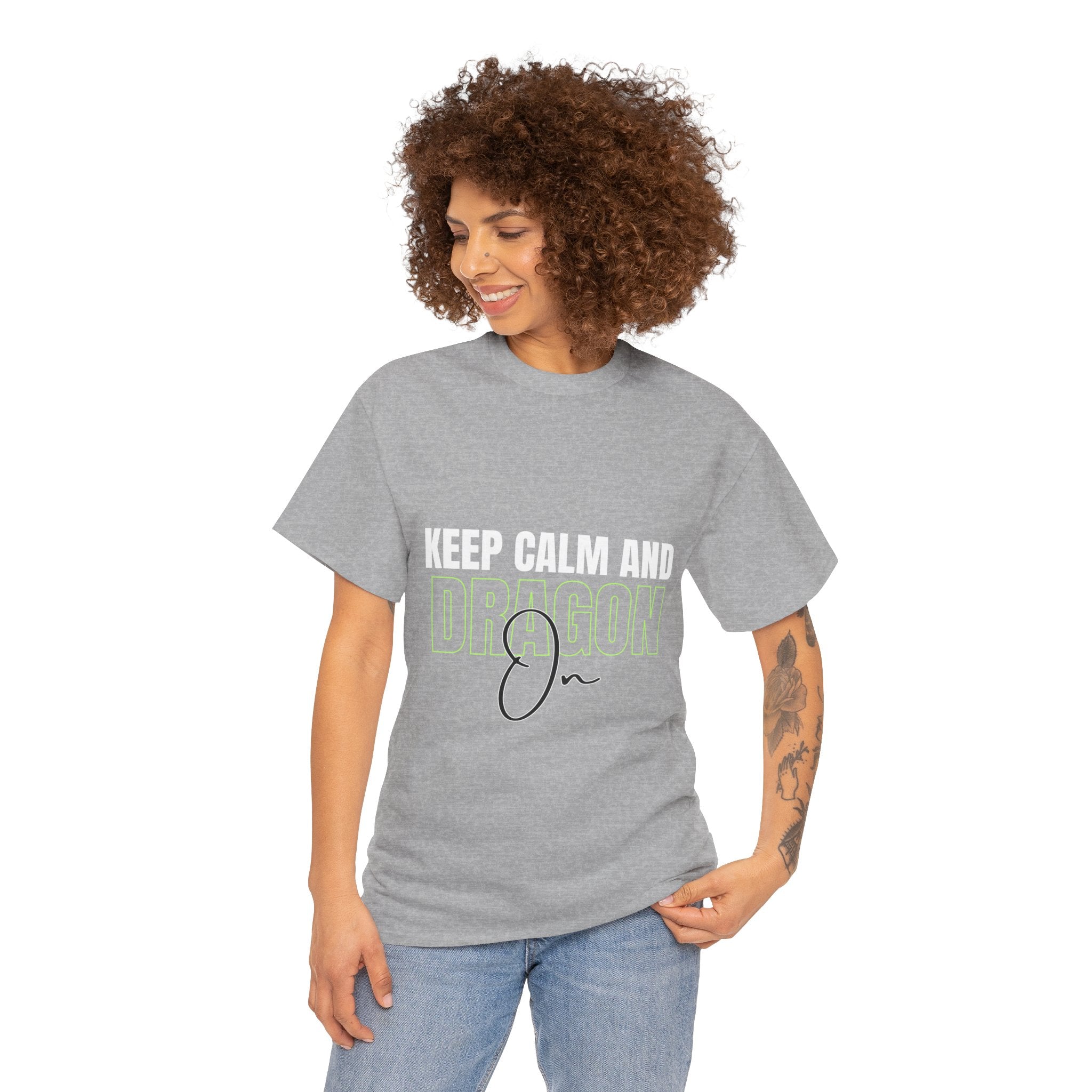 Keep Calm and Dragon On T-Shirt
