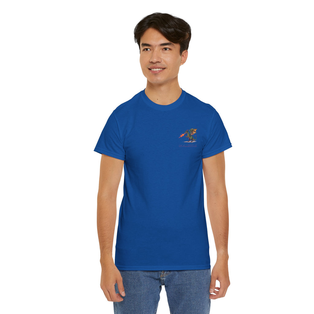 I'm All Fired Up Dragon T-Shirt — Front Chest + Large Back Graphic