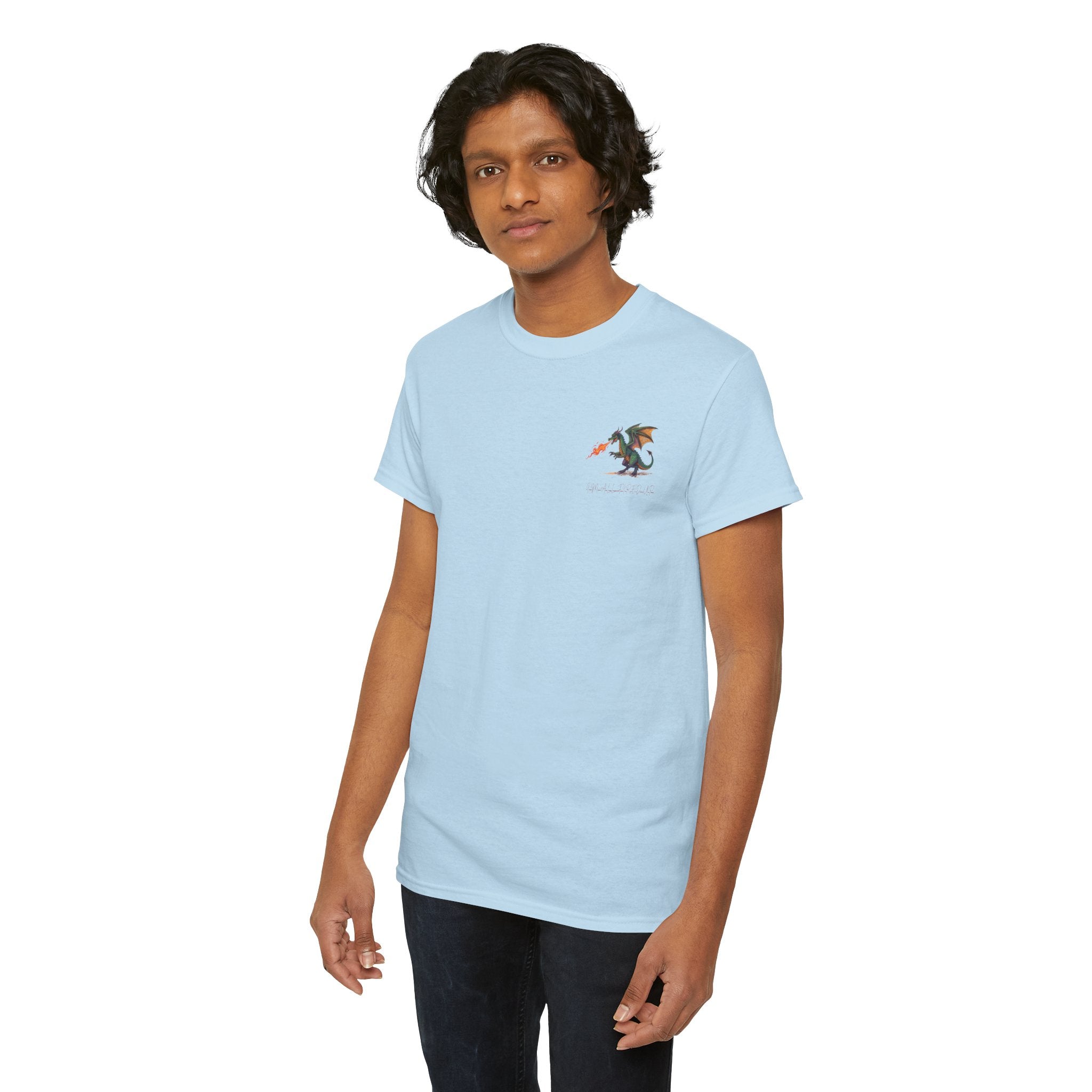 I'm All Fired Up Dragon T-Shirt — Front Chest + Large Back Graphic