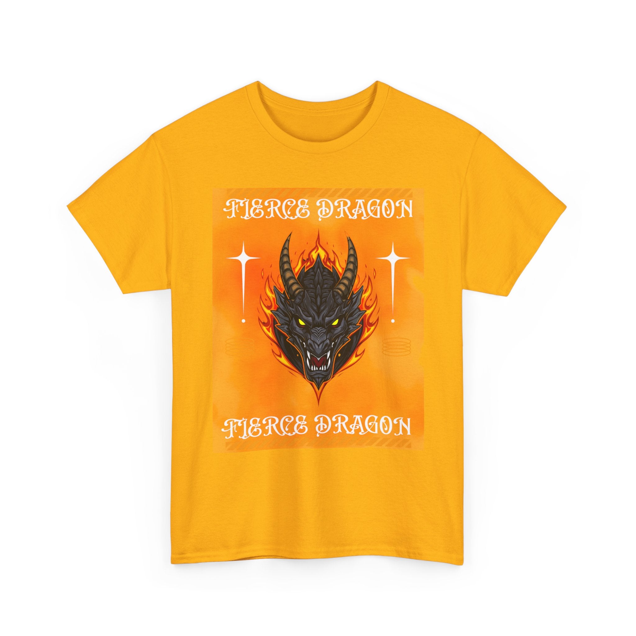 Fierce Dragon T-Shirt — Fiery Dragon Head Graphic Tee