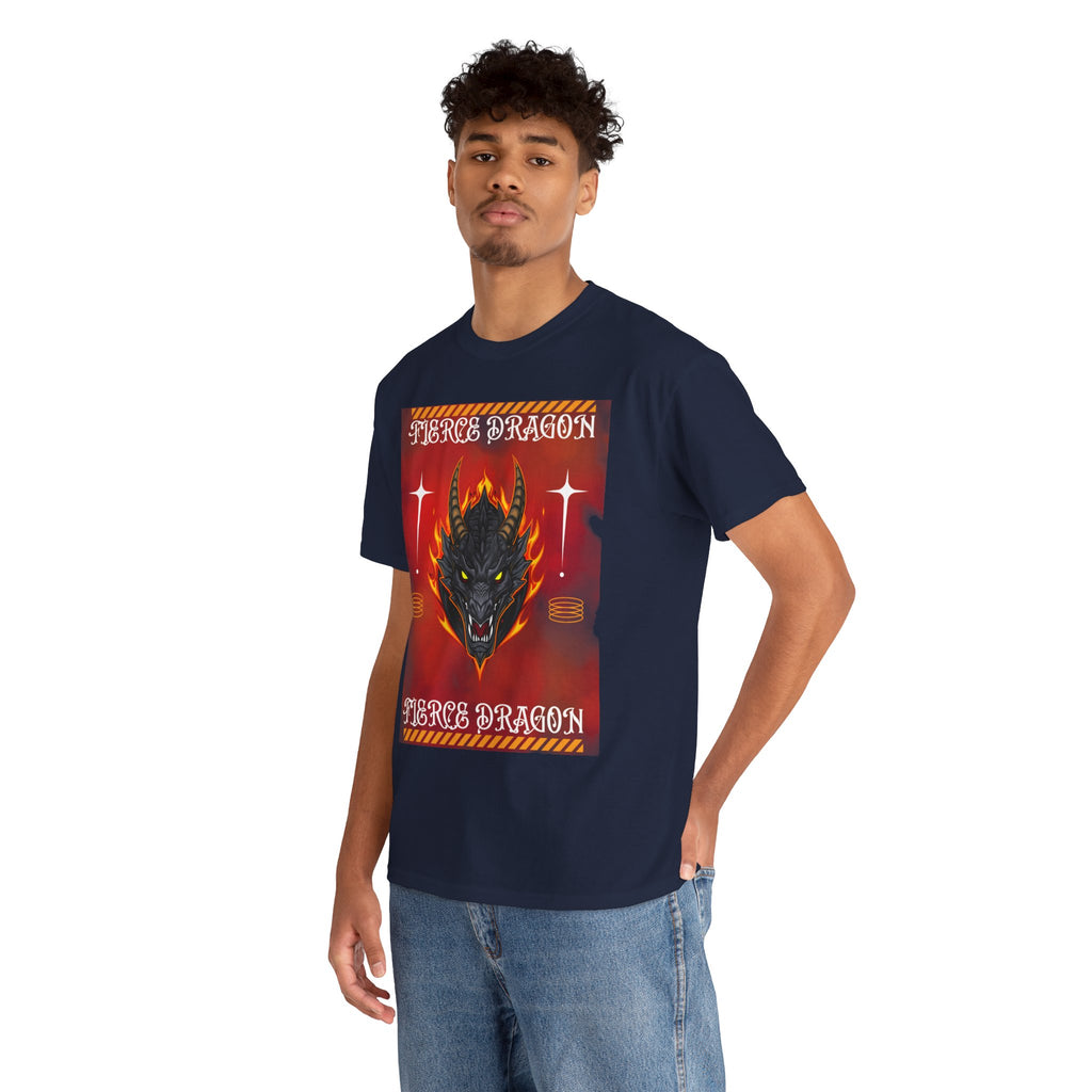 Fierce Dragon T-Shirt — Fiery Dragon Head Graphic Tee