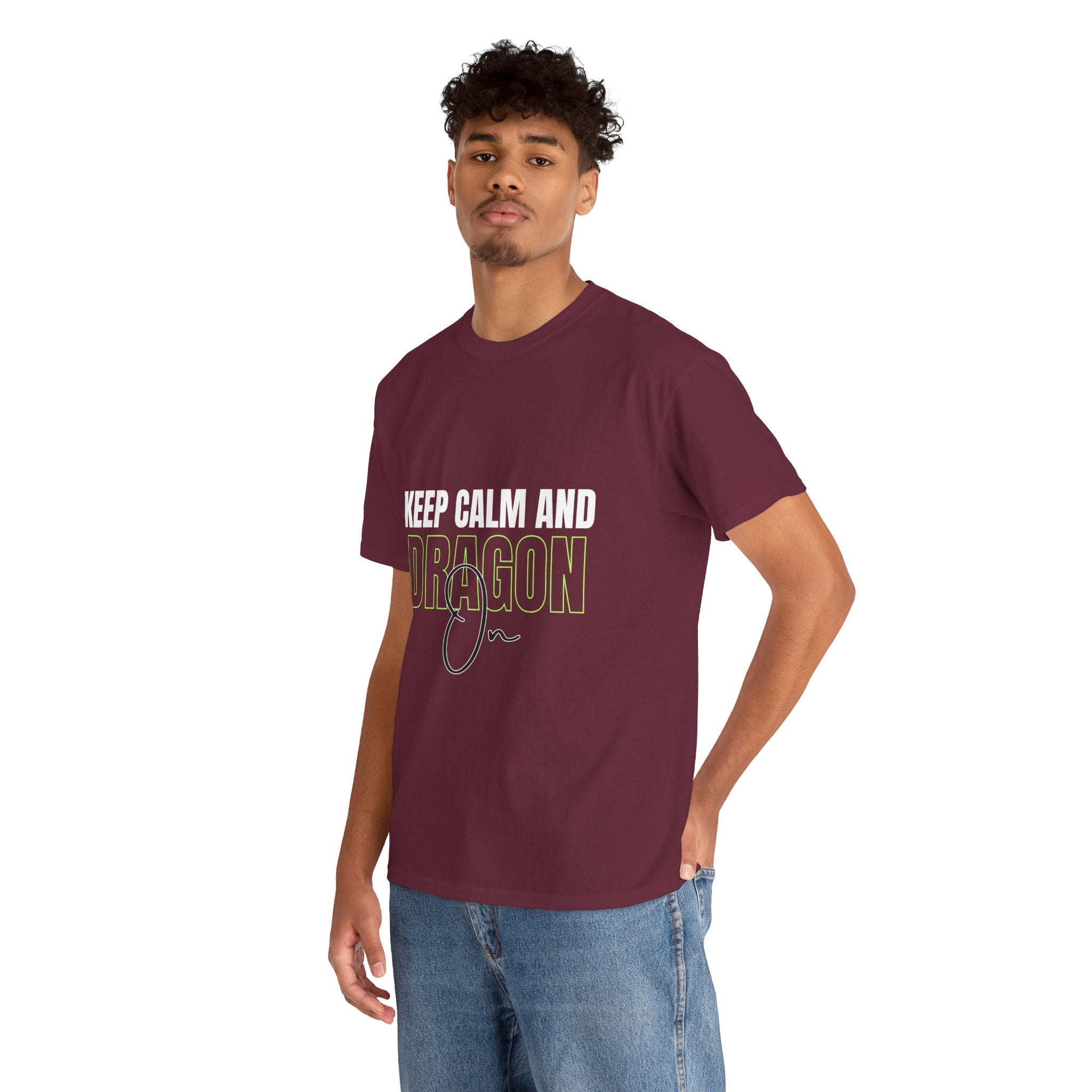 Keep Calm and Dragon On T-Shirt