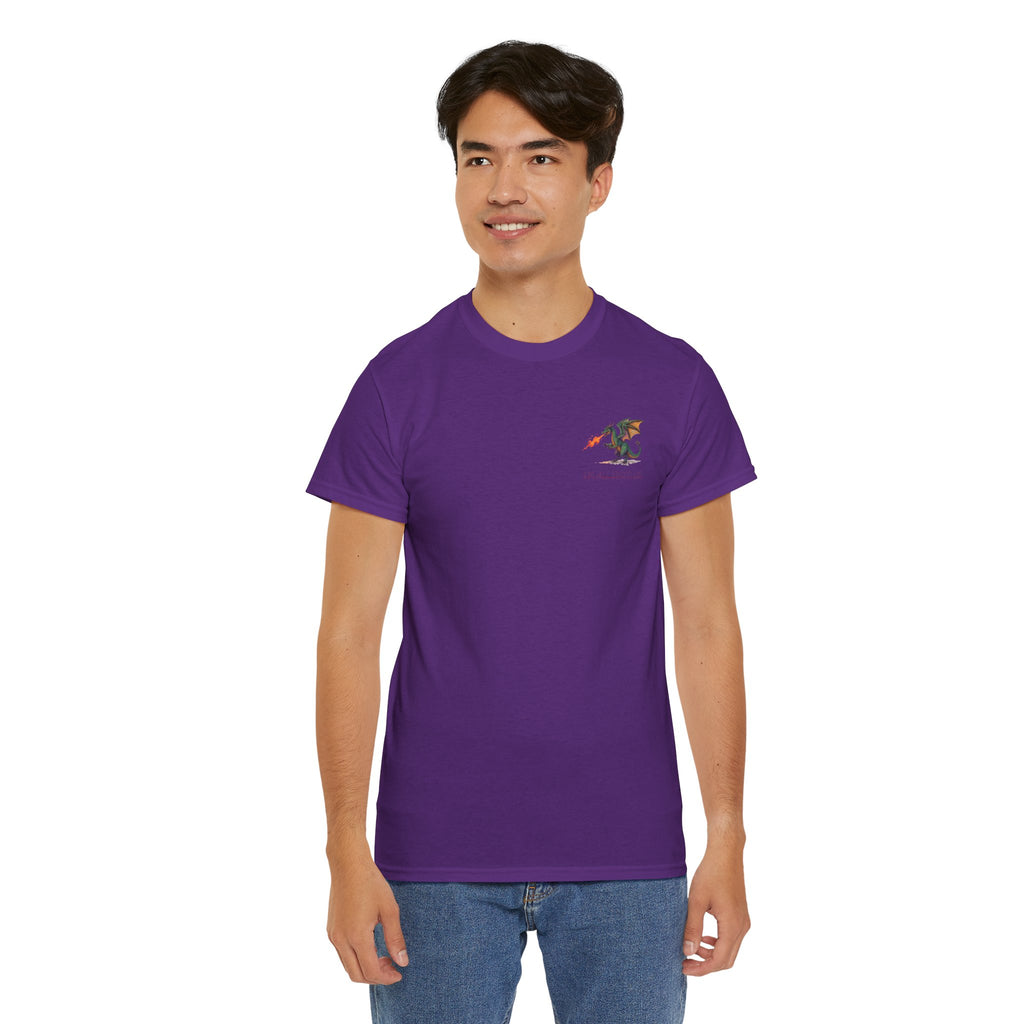 I'm All Fired Up Dragon T-Shirt — Front Chest + Large Back Graphic
