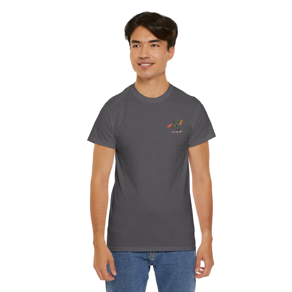 I'm All Fired Up Dragon T-Shirt — Front Chest + Large Back Graphic
