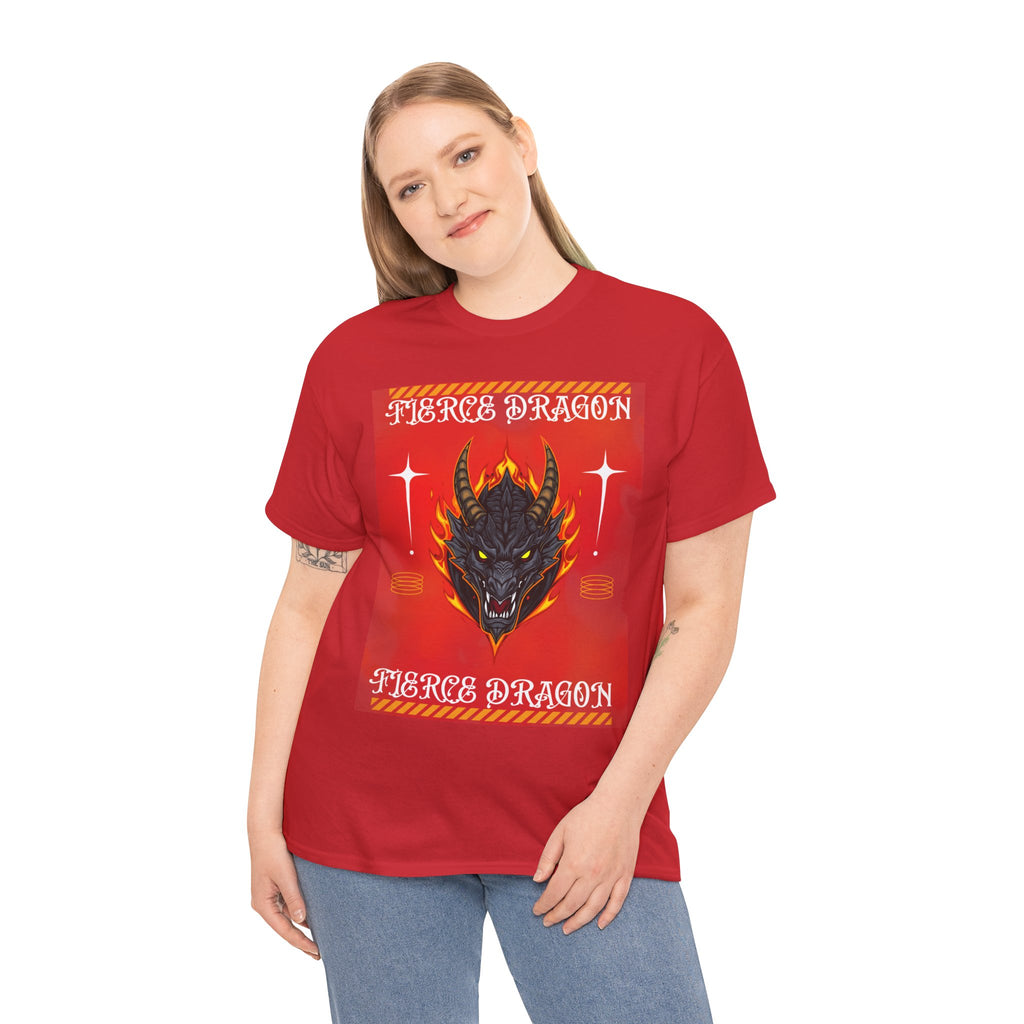 Fierce Dragon T-Shirt — Fiery Dragon Head Graphic Tee