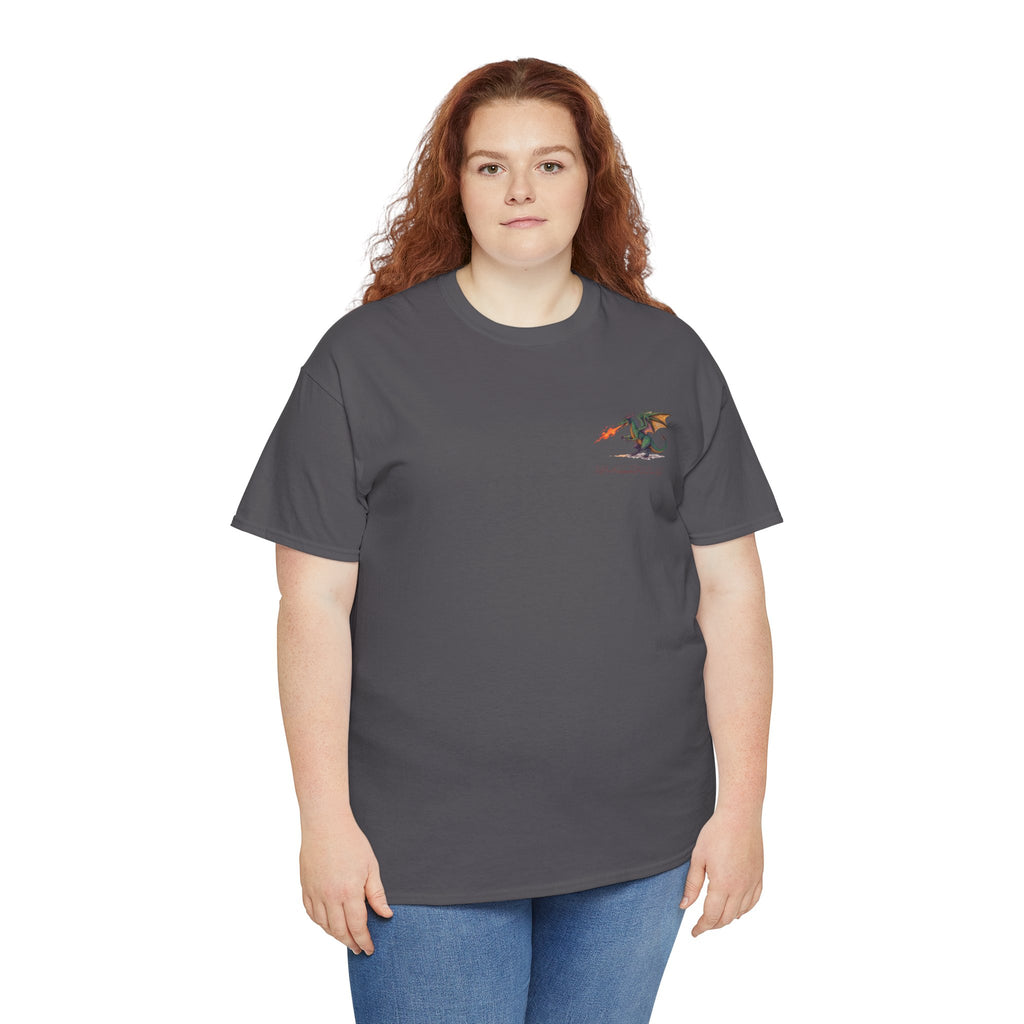 I'm All Fired Up Dragon T-Shirt — Front Chest + Large Back Graphic
