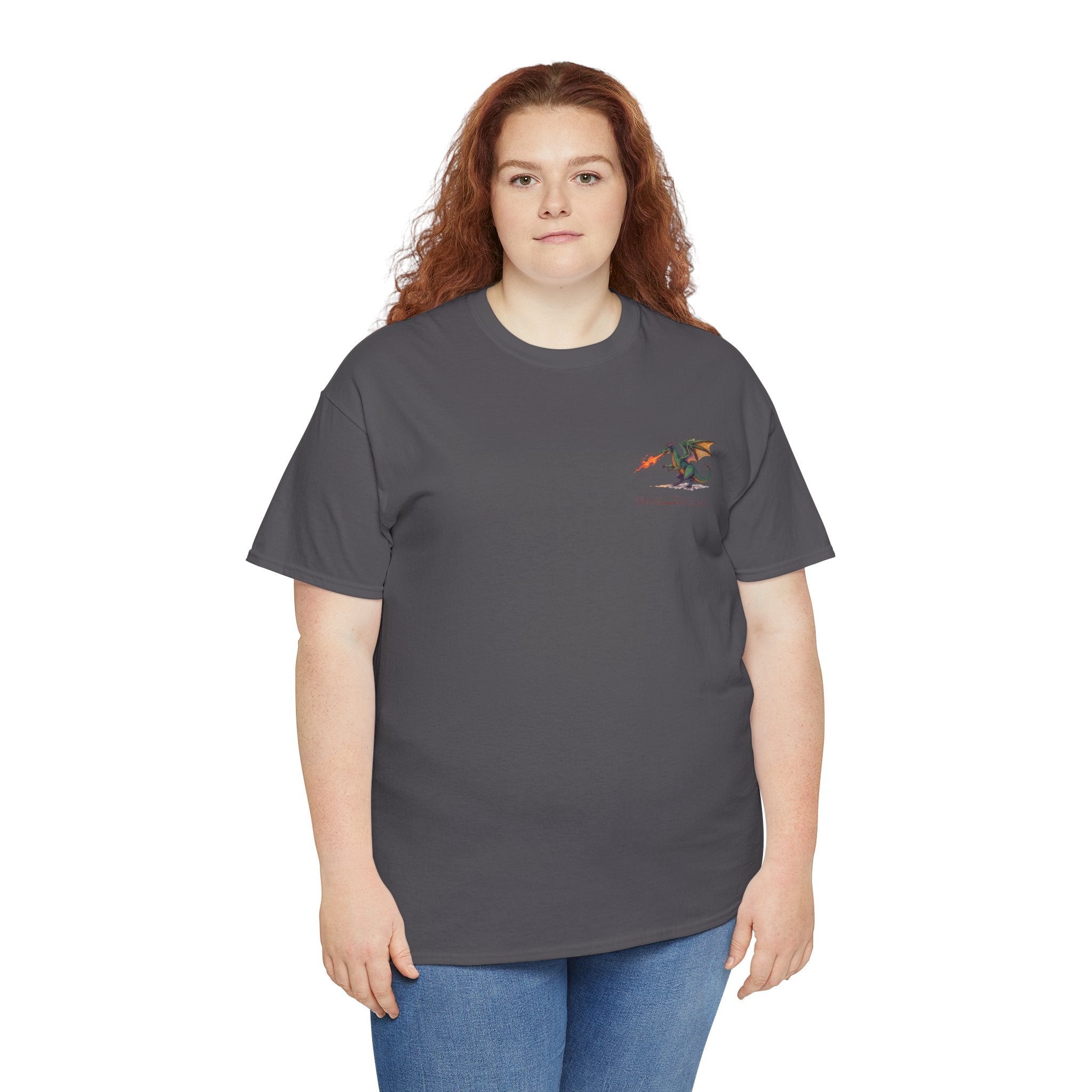 I'm All Fired Up Dragon T-Shirt — Front Chest + Large Back Graphic