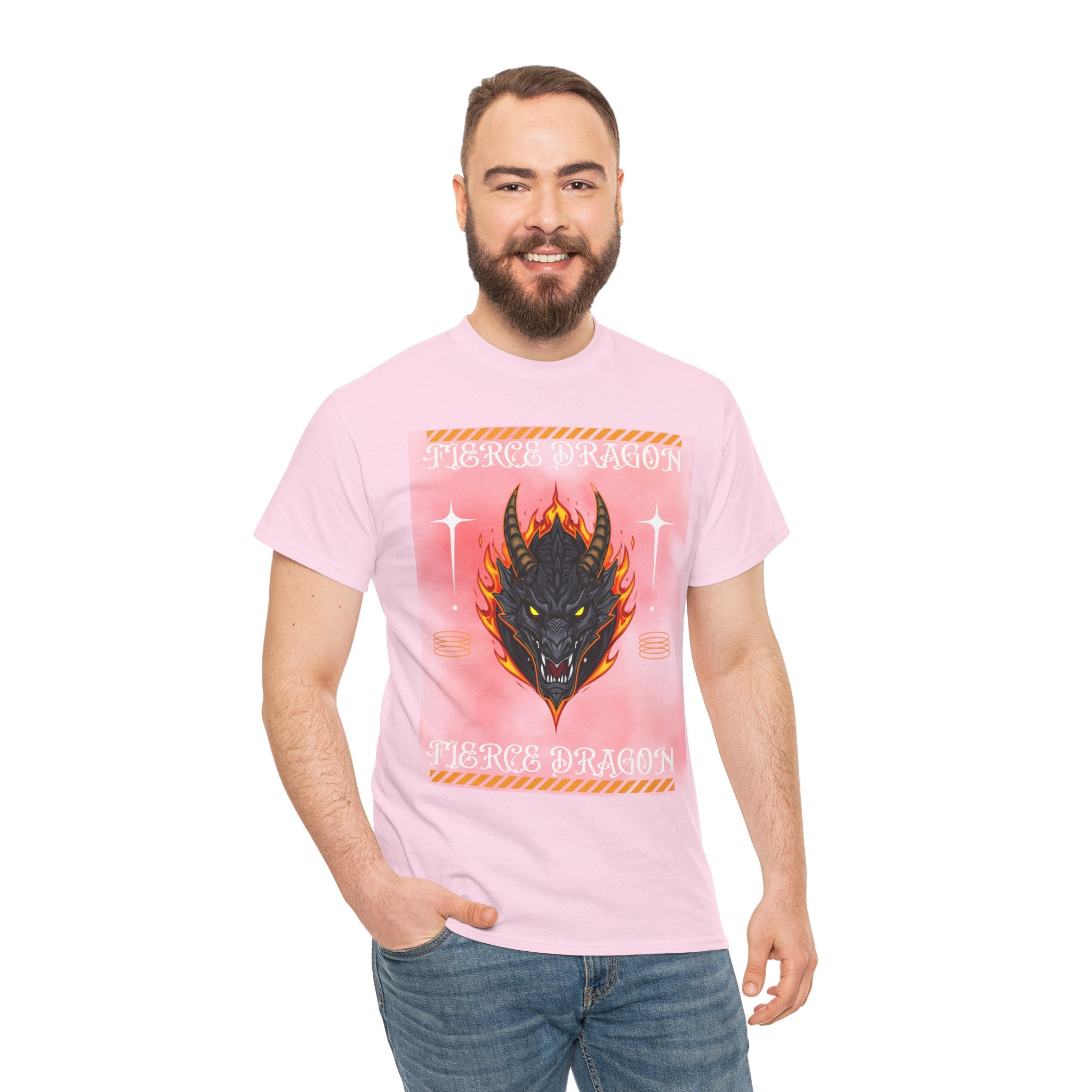 Fierce Dragon T-Shirt — Fiery Dragon Head Graphic Tee