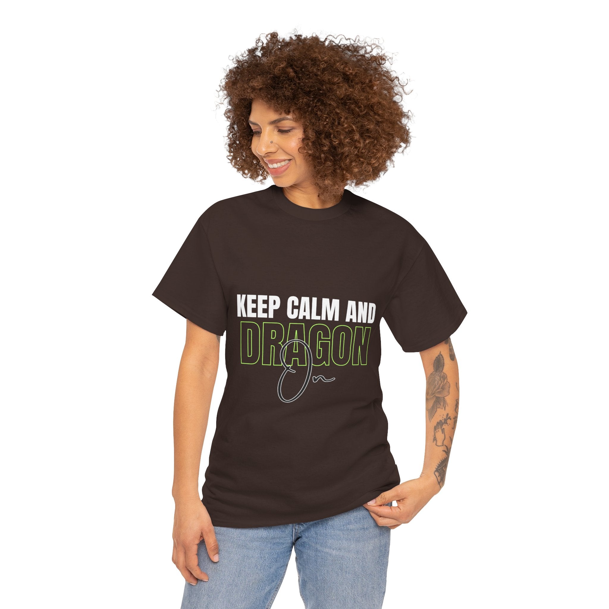 Keep Calm and Dragon On T-Shirt