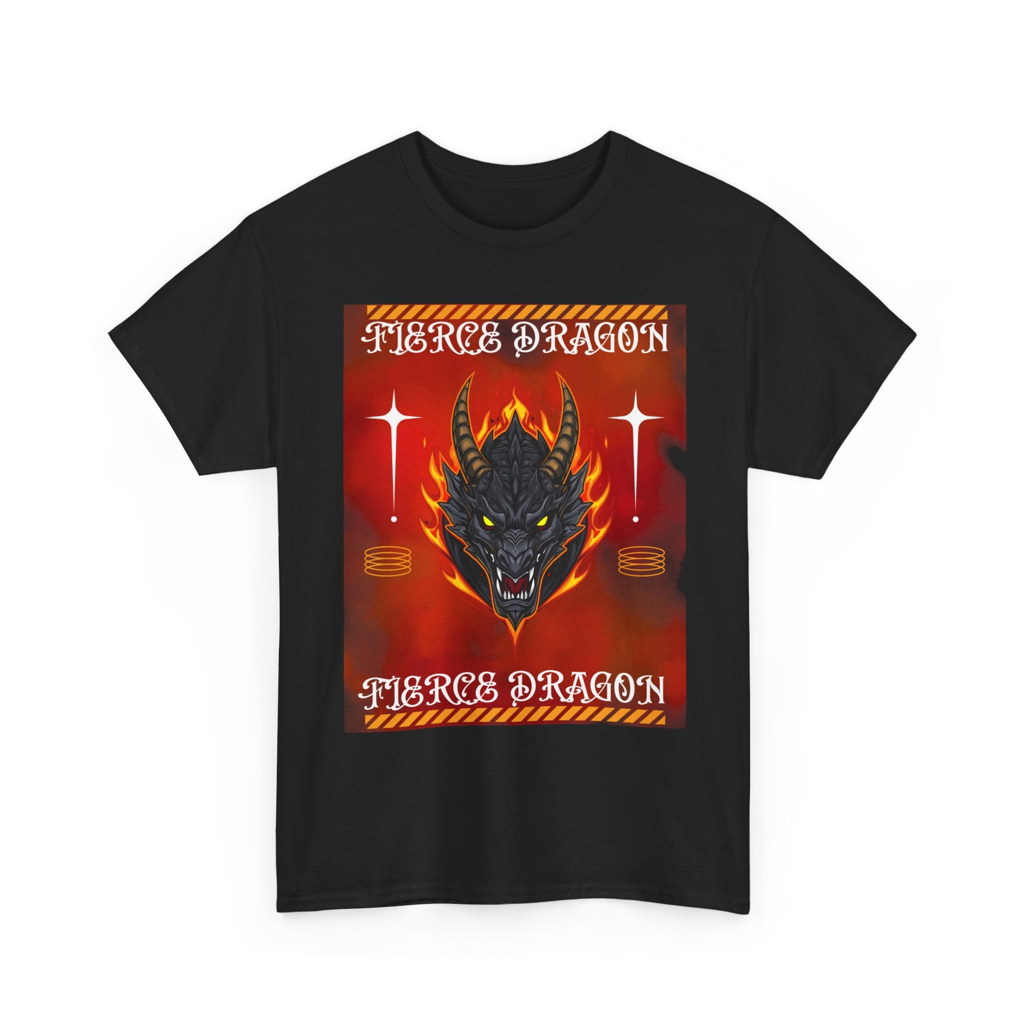 Fierce Dragon T-Shirt — Fiery Dragon Head Graphic Tee