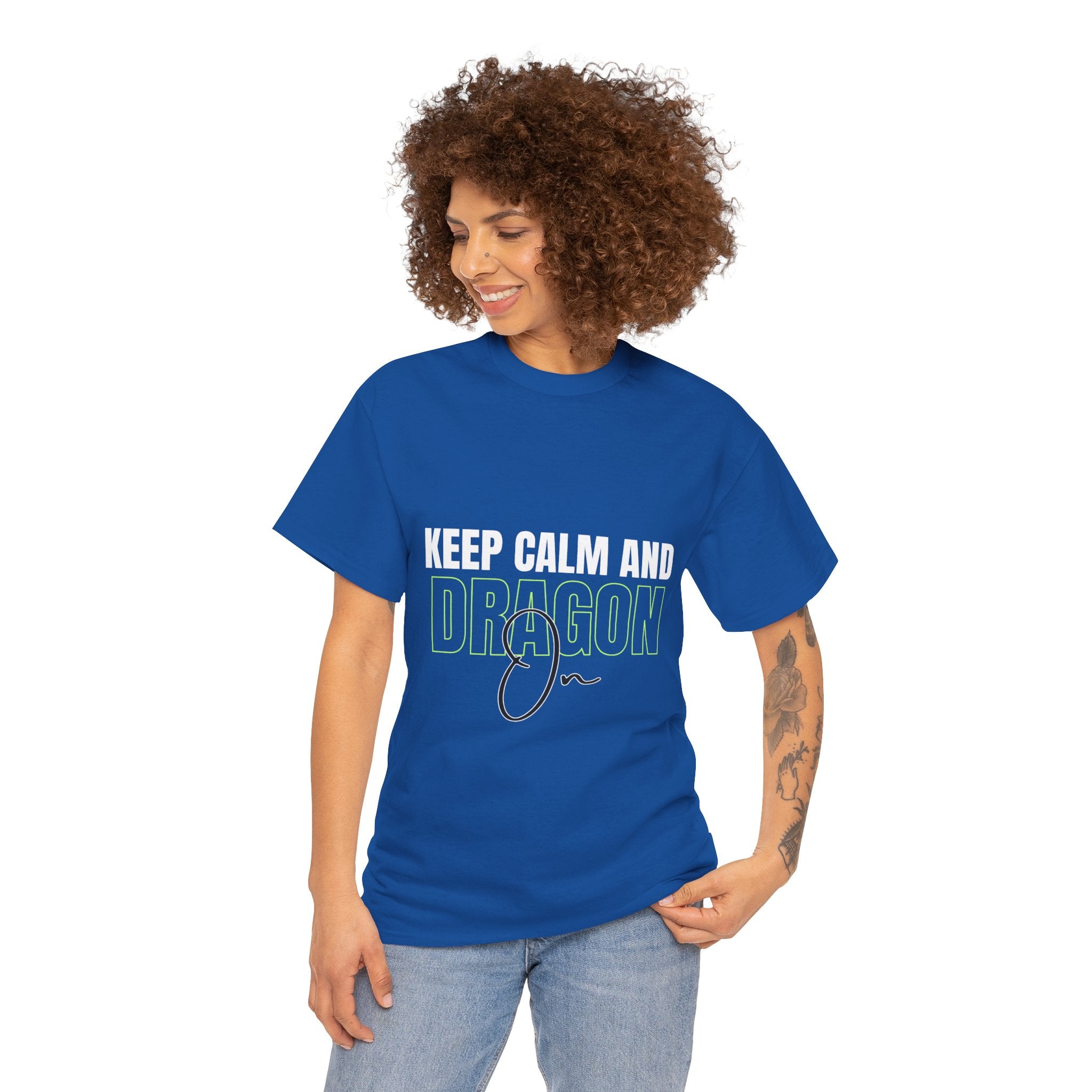 Keep Calm and Dragon On T-Shirt