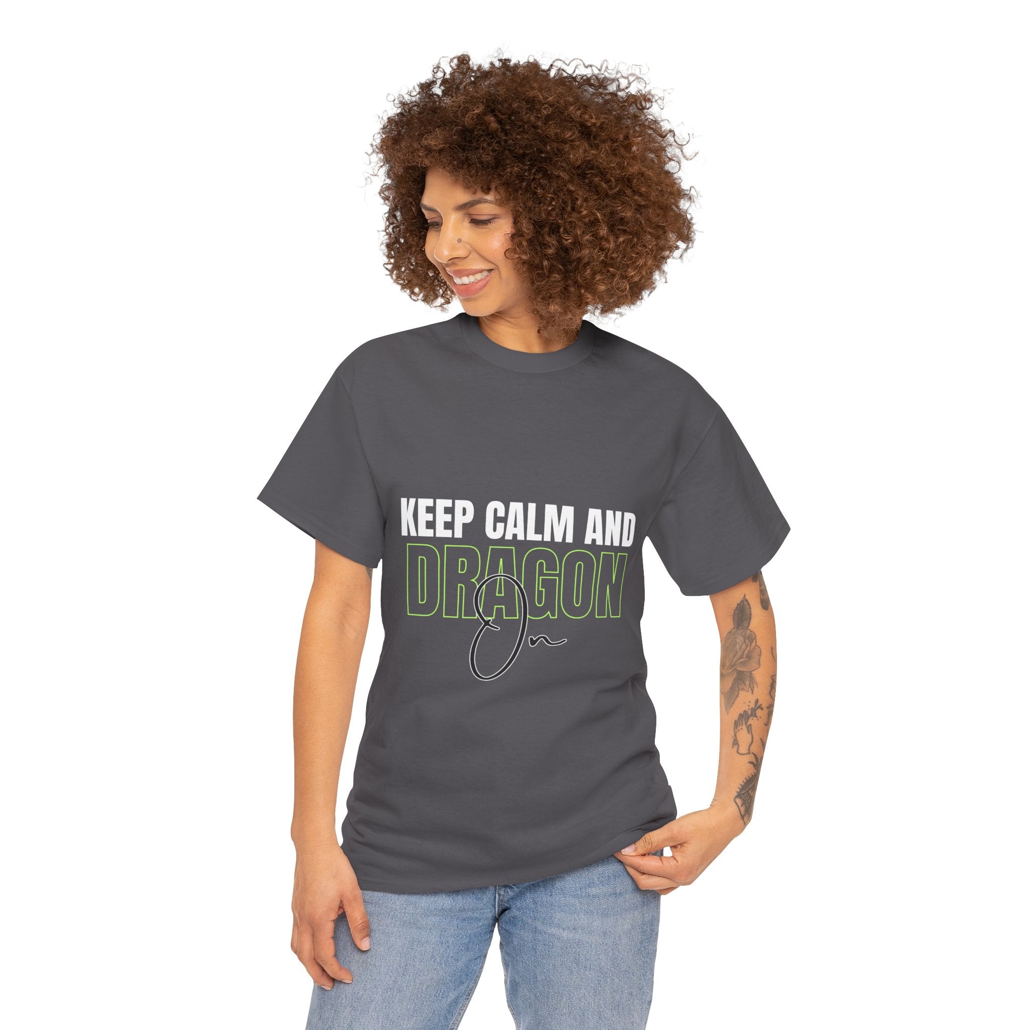 Keep Calm and Dragon On T-Shirt