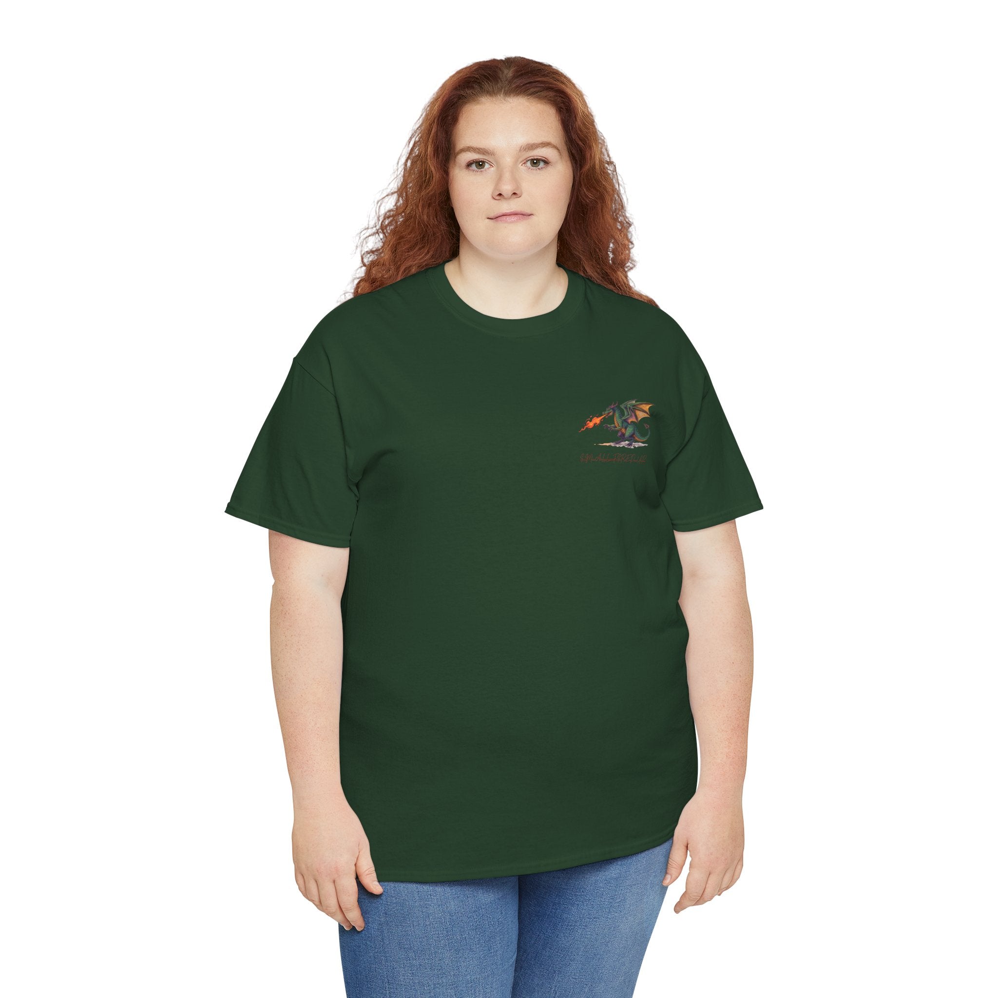 I'm All Fired Up Dragon T-Shirt — Front Chest + Large Back Graphic
