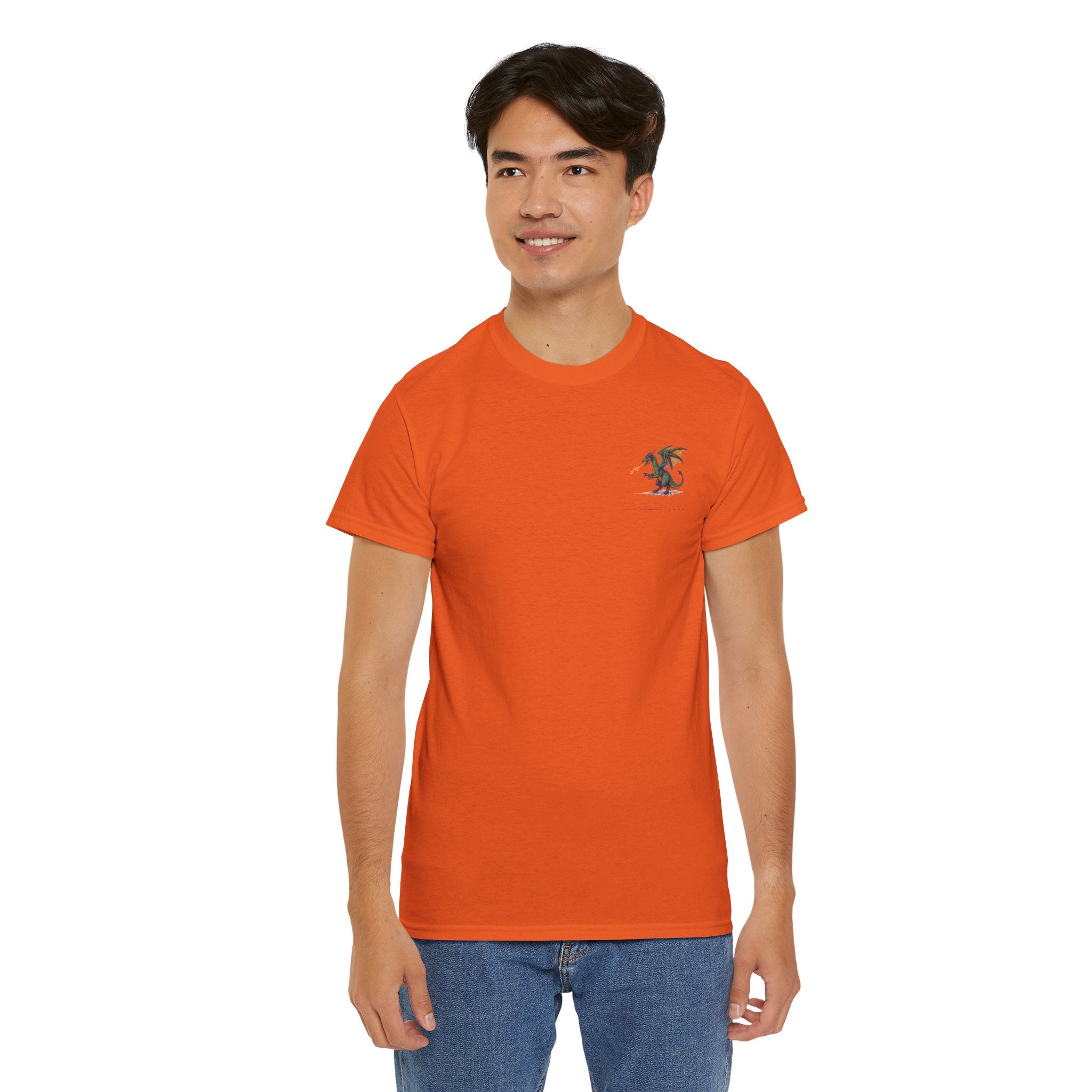 I'm All Fired Up Dragon T-Shirt — Front Chest + Large Back Graphic