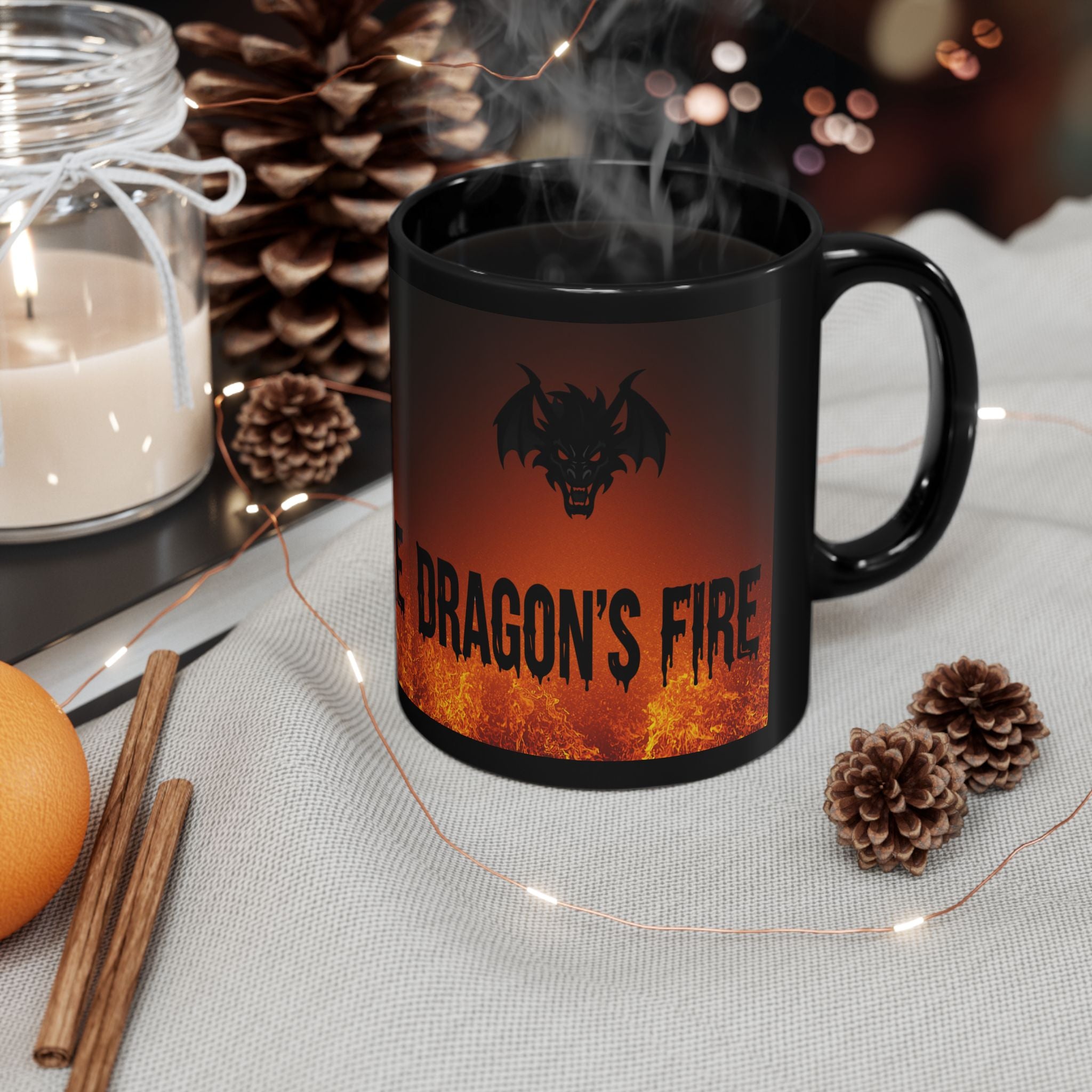 Dragon's Fire Mug — Fiery Dragon Head Coffee Cup (11oz & 15oz)