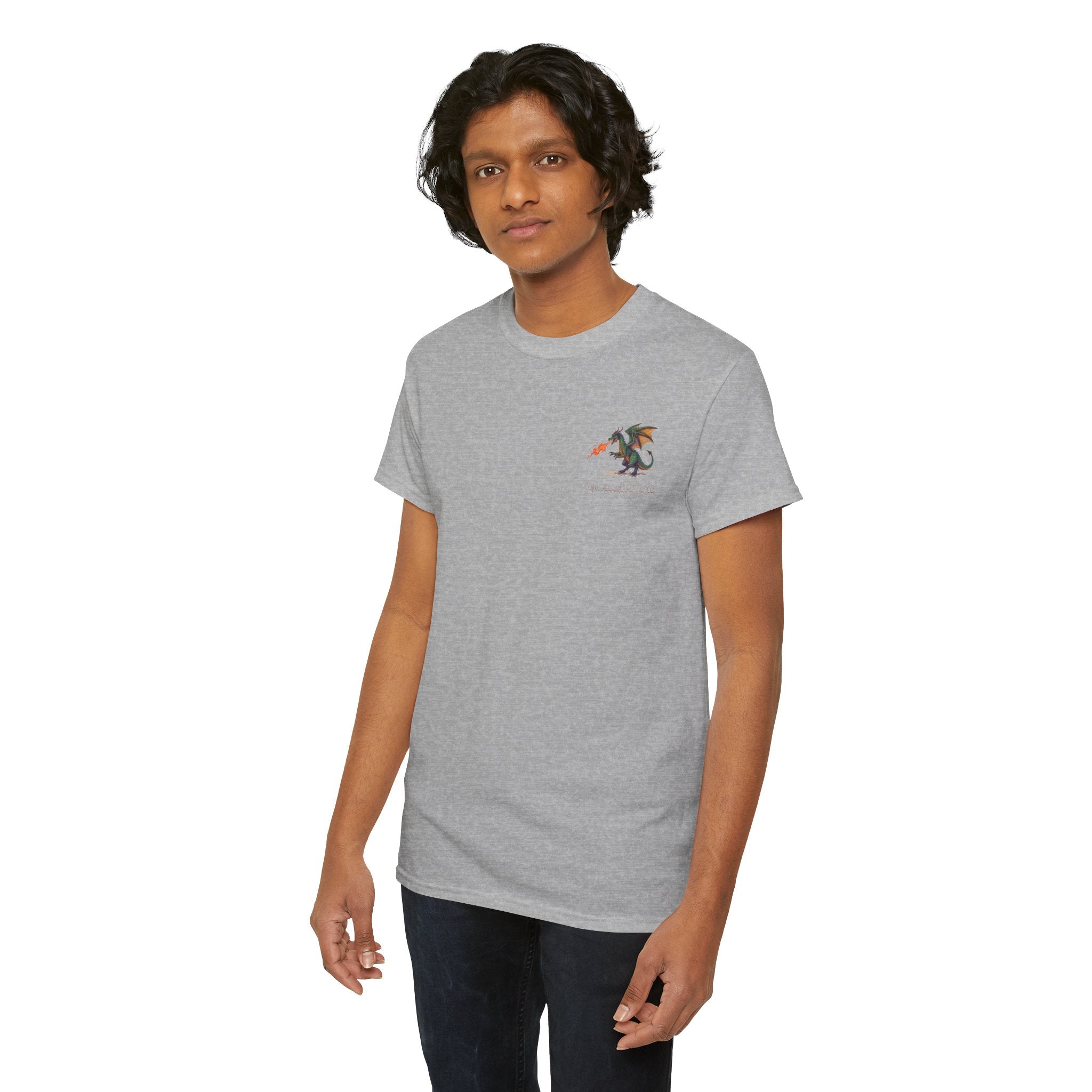 I'm All Fired Up Dragon T-Shirt — Front Chest + Large Back Graphic