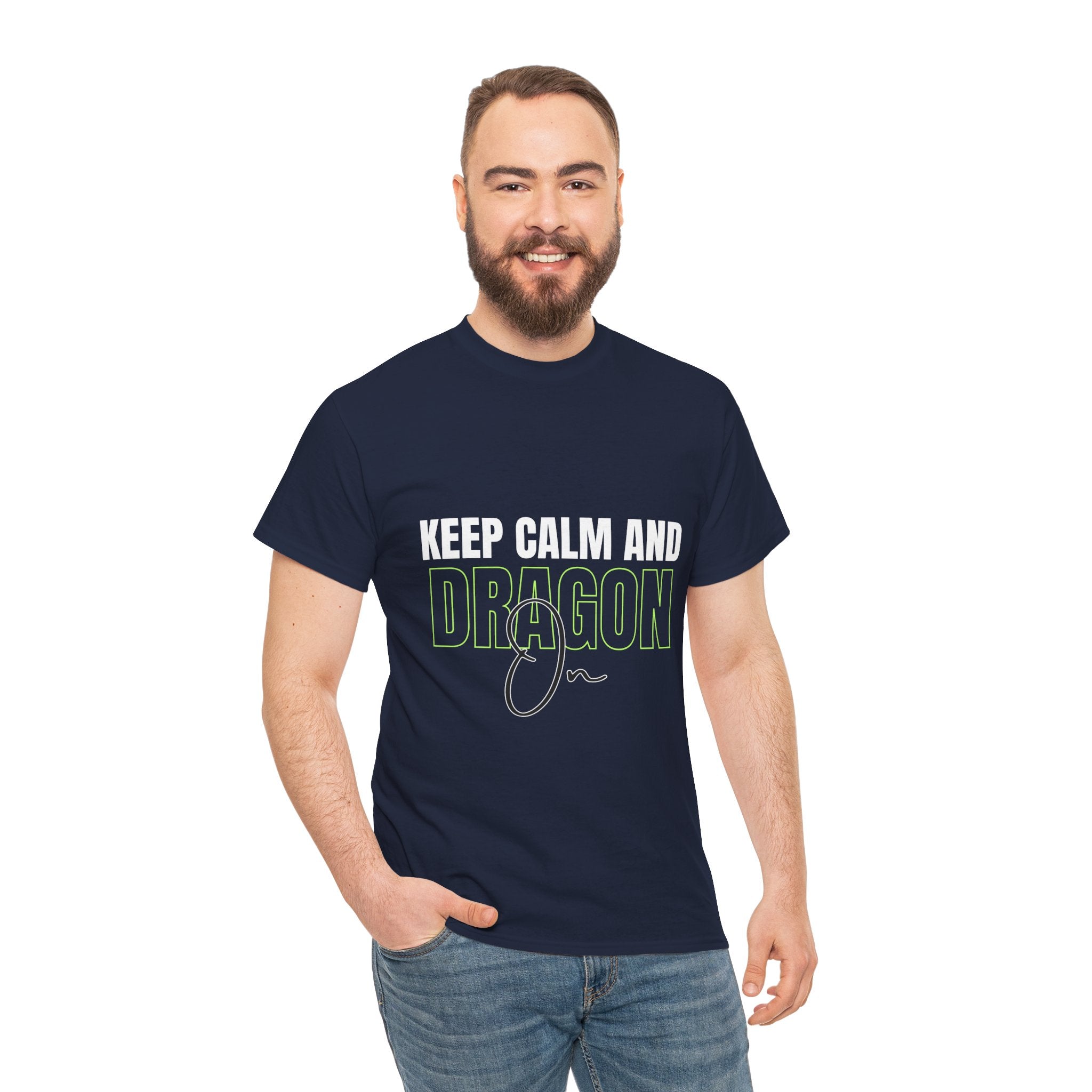 Keep Calm and Dragon On T-Shirt