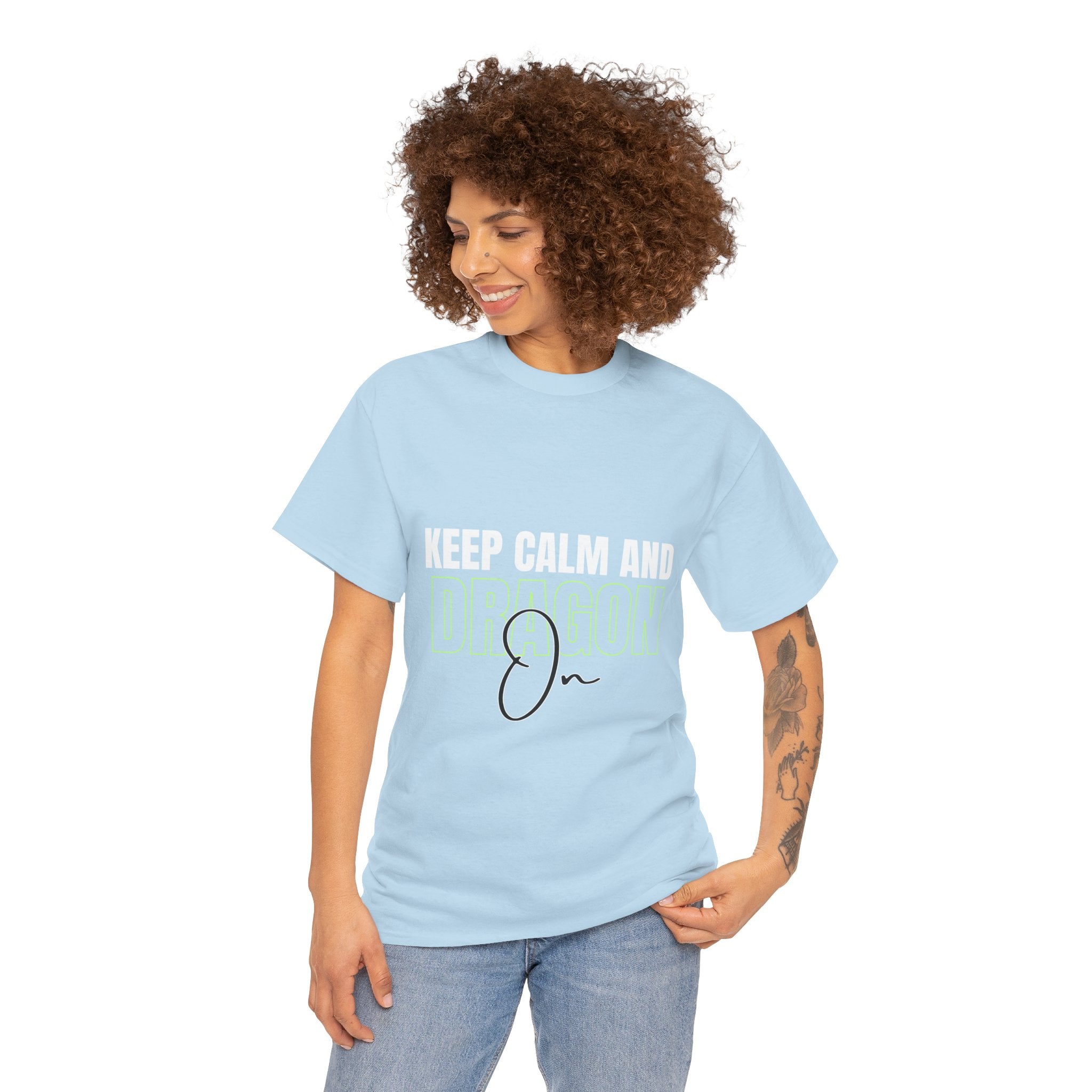 Keep Calm and Dragon On T-Shirt