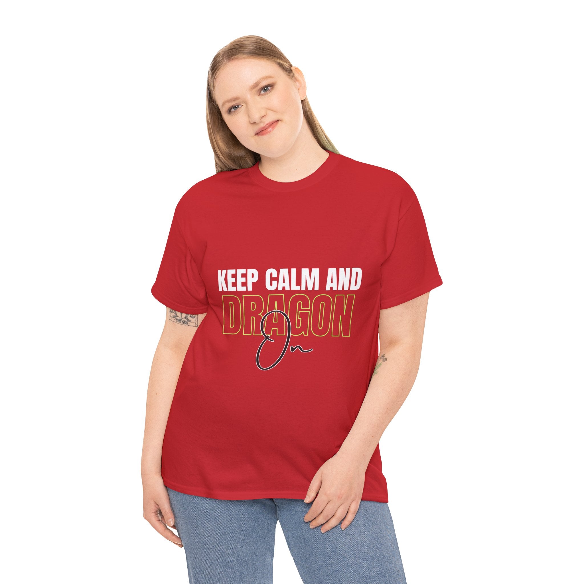 Keep Calm and Dragon On T-Shirt