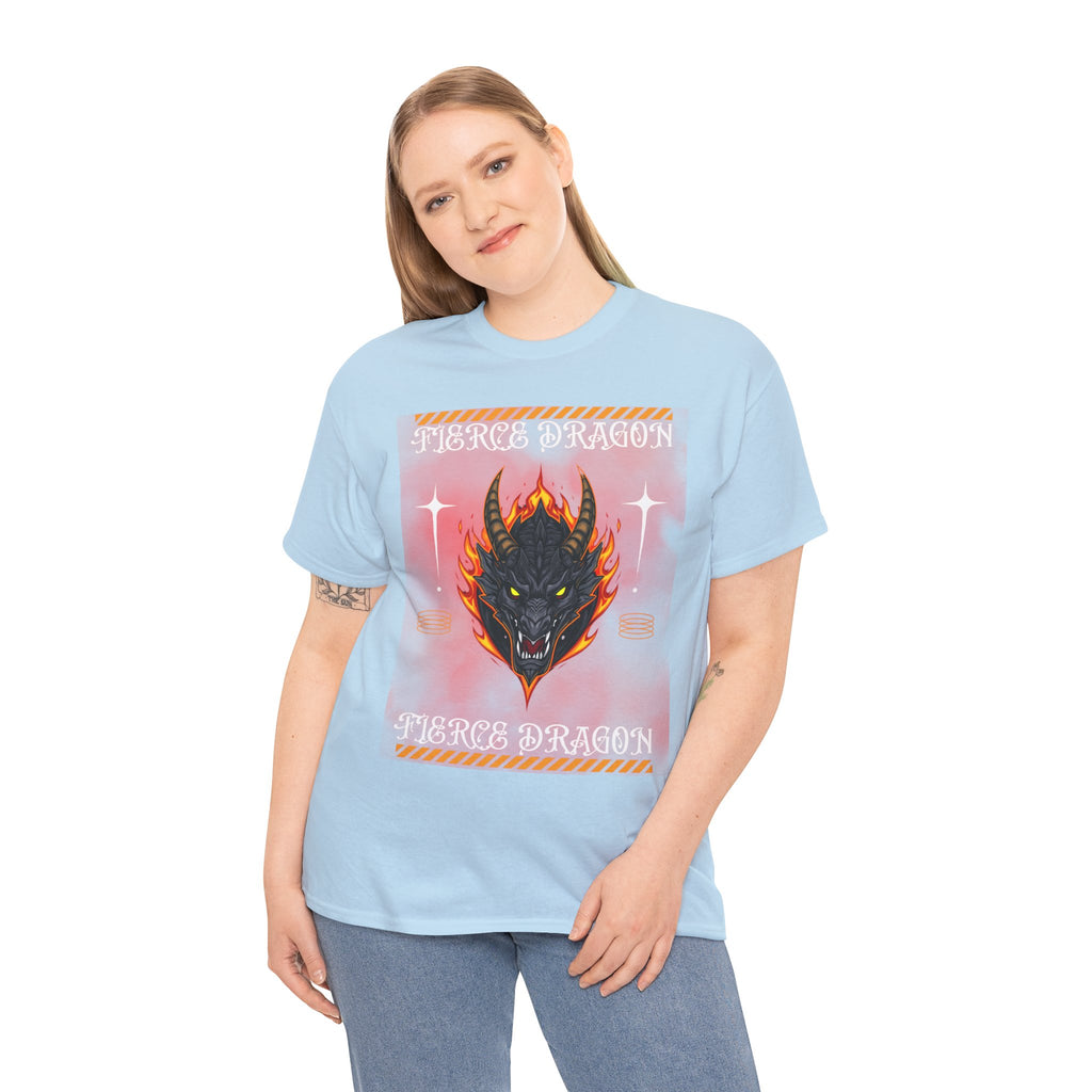 Fierce Dragon T-Shirt — Fiery Dragon Head Graphic Tee