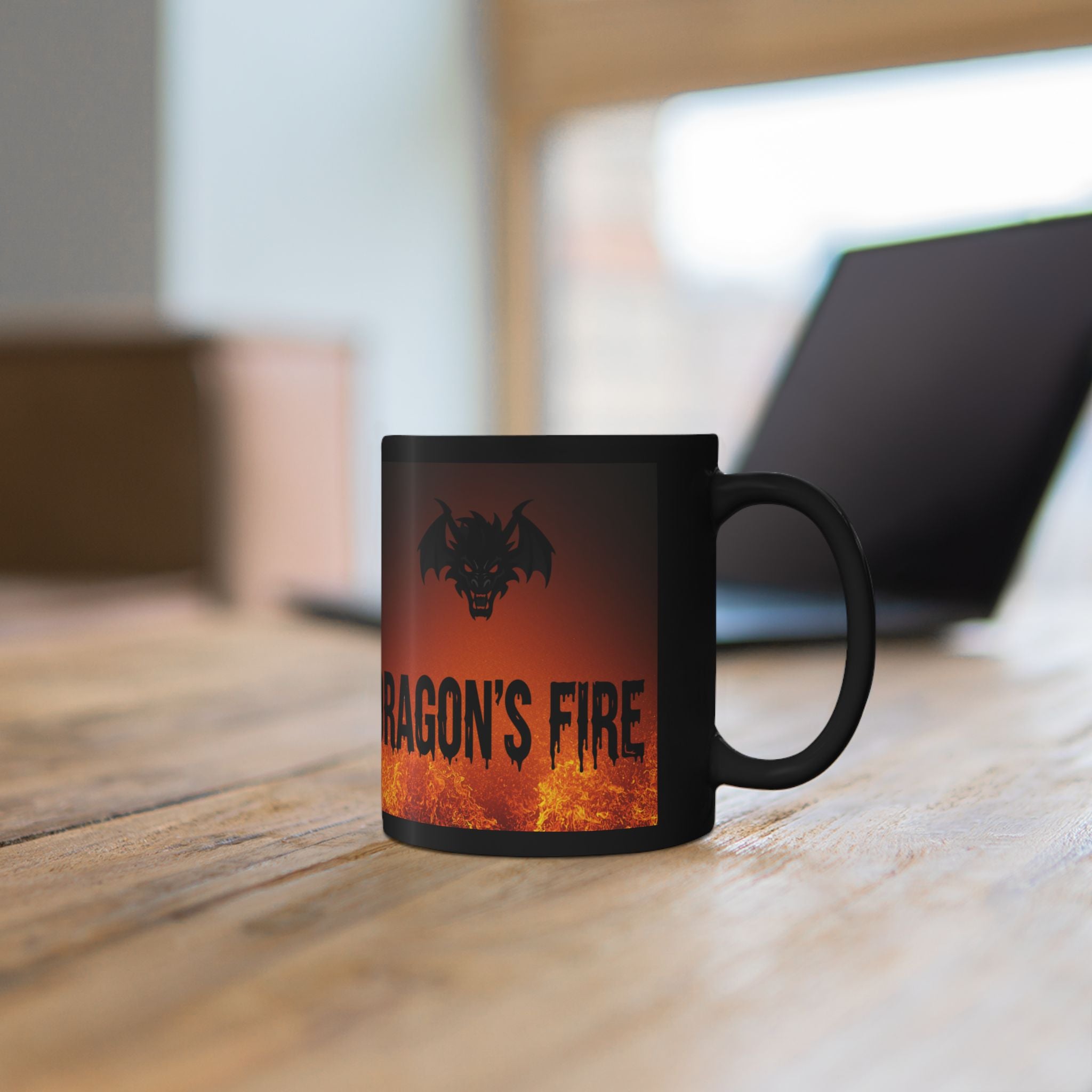 Dragon's Fire Mug — Fiery Dragon Head Coffee Cup (11oz & 15oz)