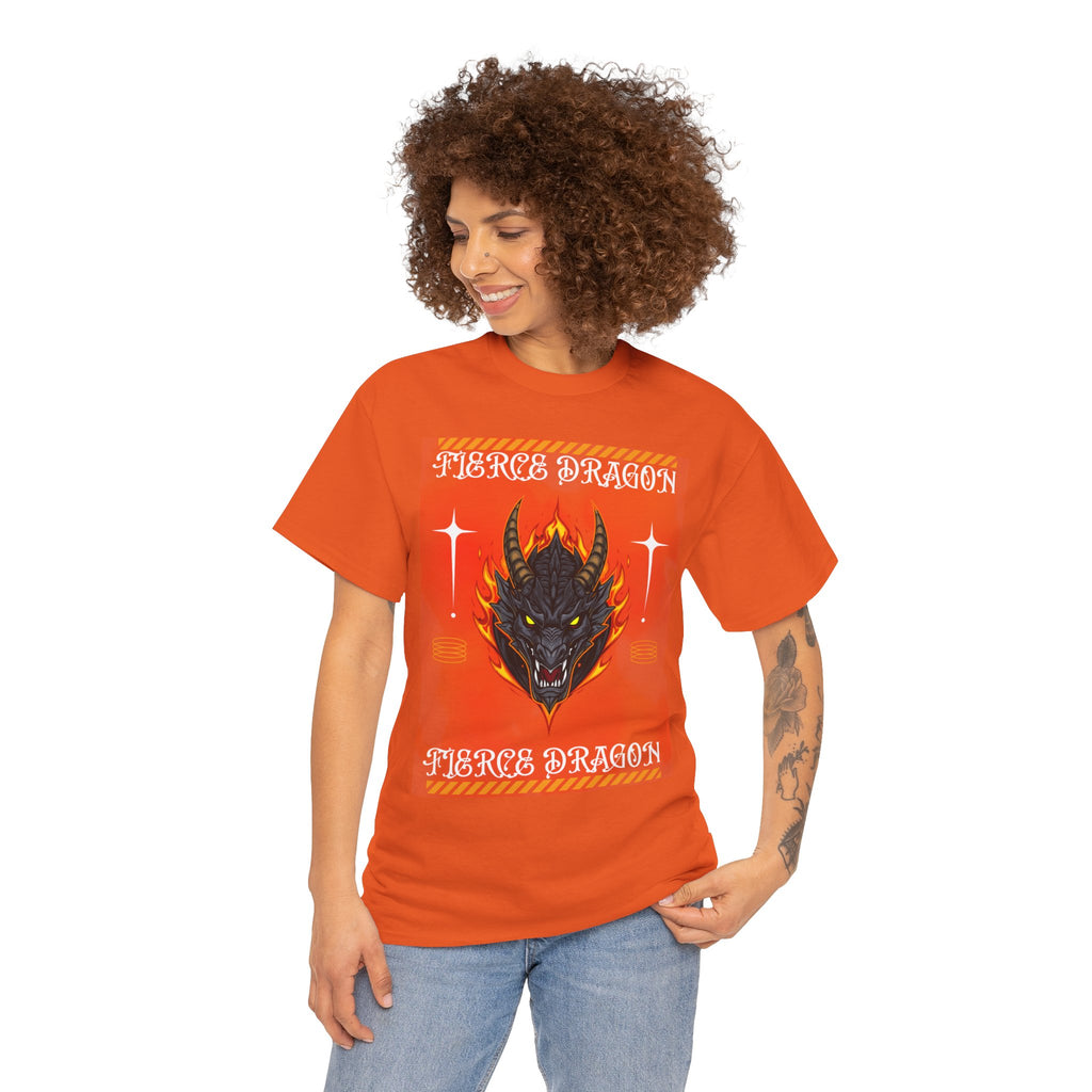 Fierce Dragon T-Shirt — Fiery Dragon Head Graphic Tee