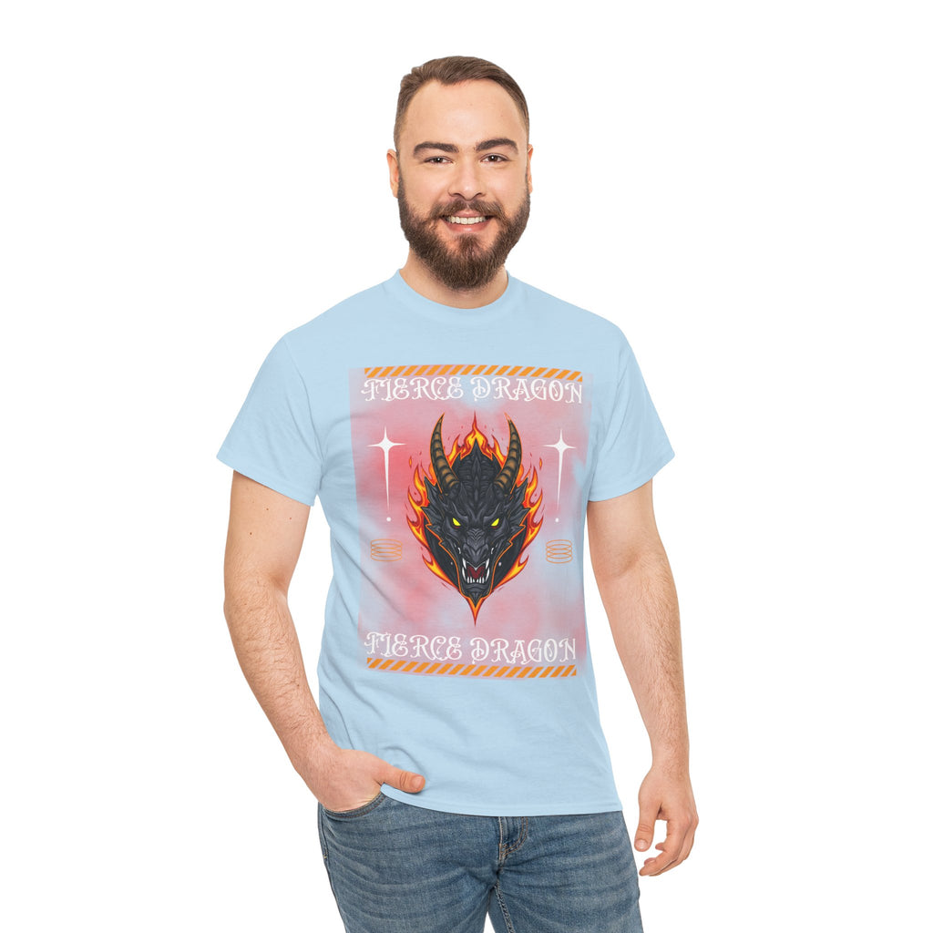 Fierce Dragon T-Shirt — Fiery Dragon Head Graphic Tee