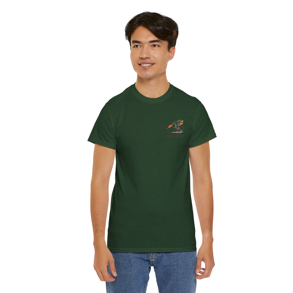 I'm All Fired Up Dragon T-Shirt — Front Chest + Large Back Graphic
