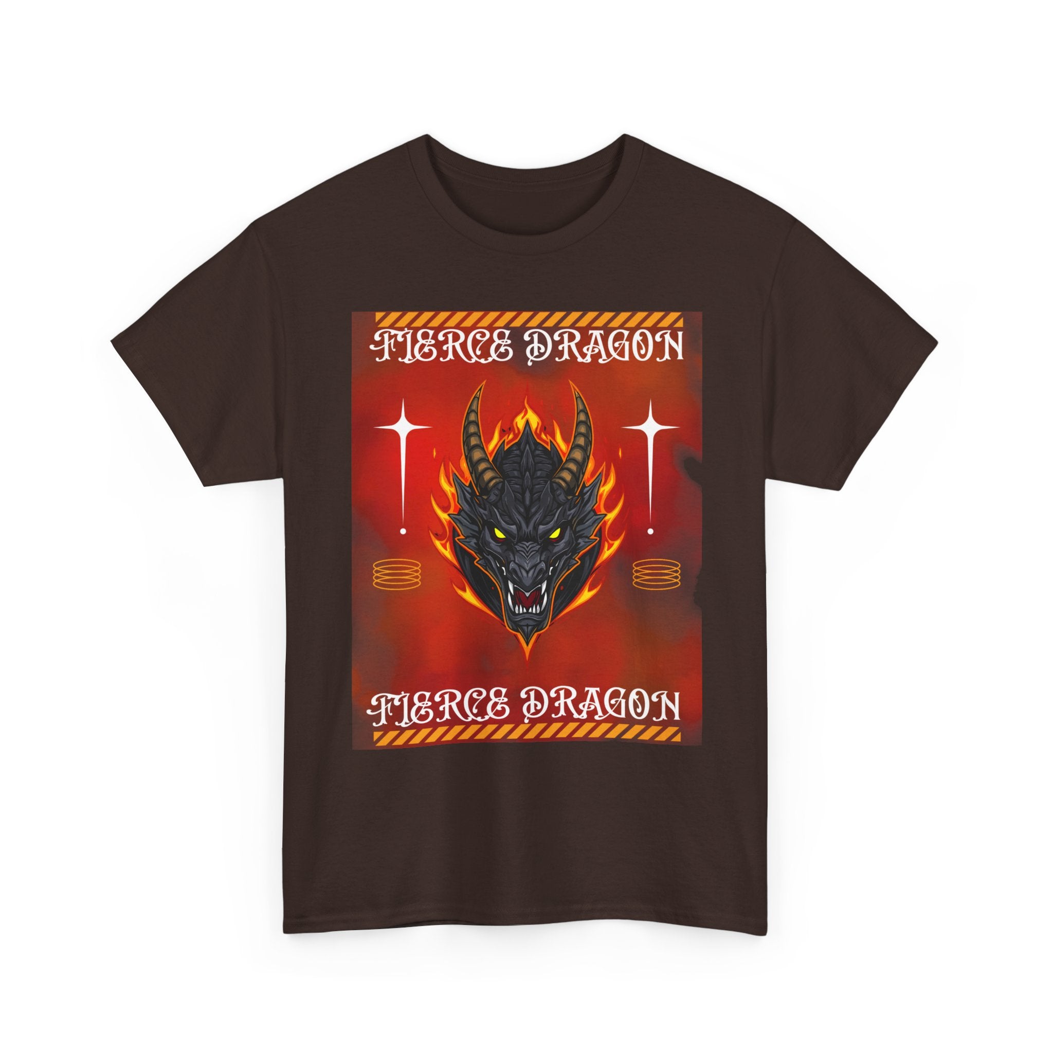Fierce Dragon T-Shirt — Fiery Dragon Head Graphic Tee