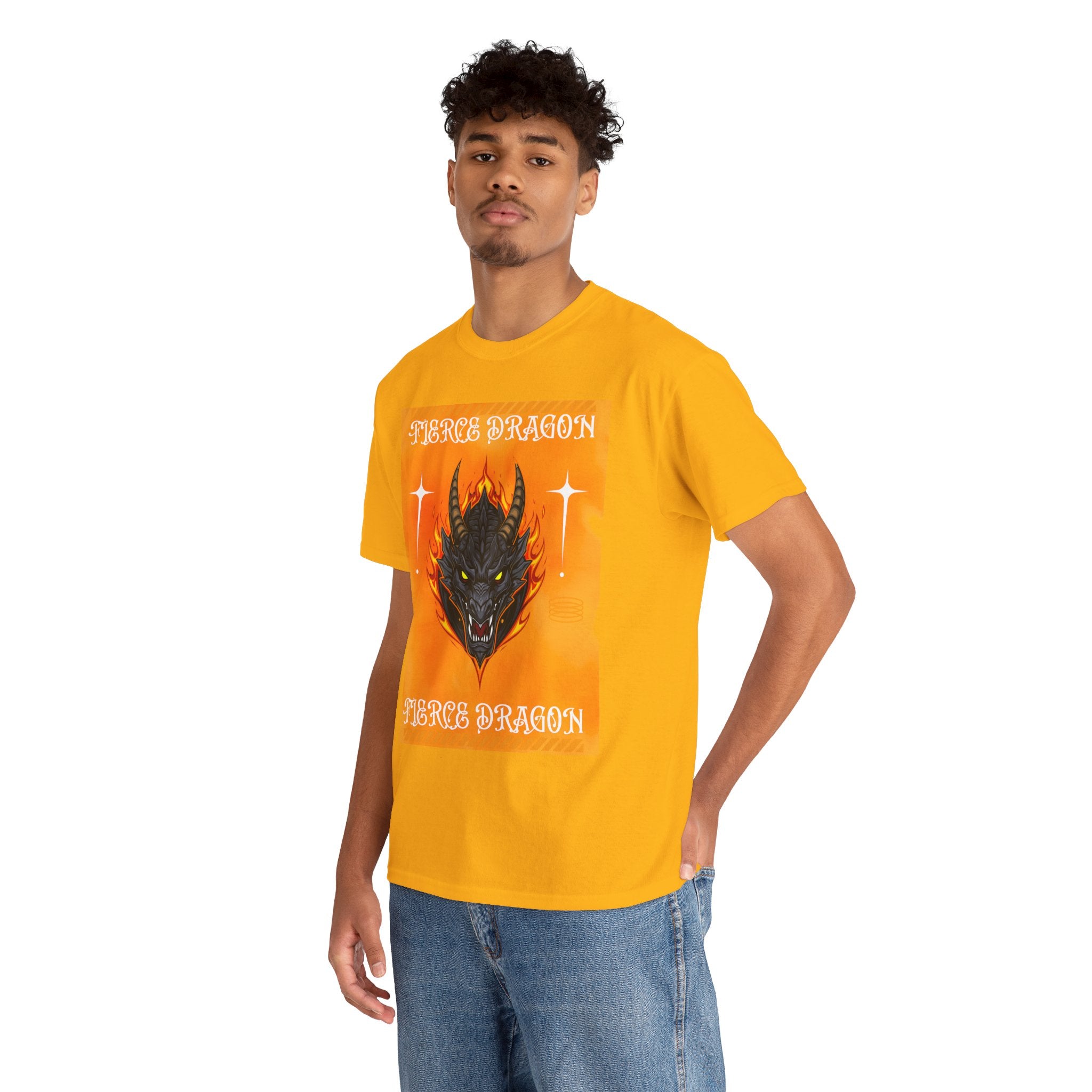 Fierce Dragon T-Shirt — Fiery Dragon Head Graphic Tee