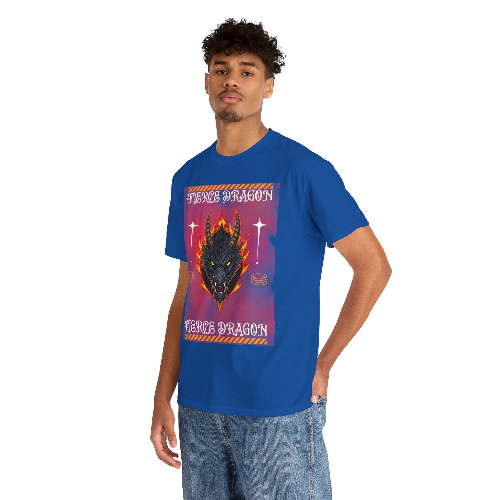 Fierce Dragon T-Shirt — Fiery Dragon Head Graphic Tee