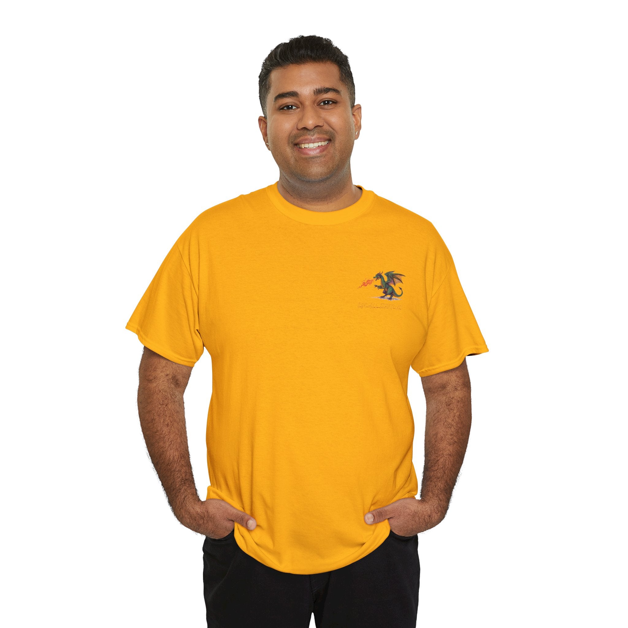 I'm All Fired Up Dragon T-Shirt — Front Chest + Large Back Graphic