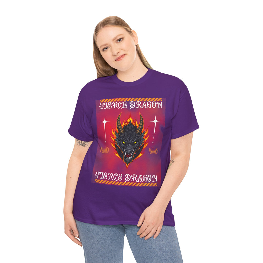 Fierce Dragon T-Shirt — Fiery Dragon Head Graphic Tee