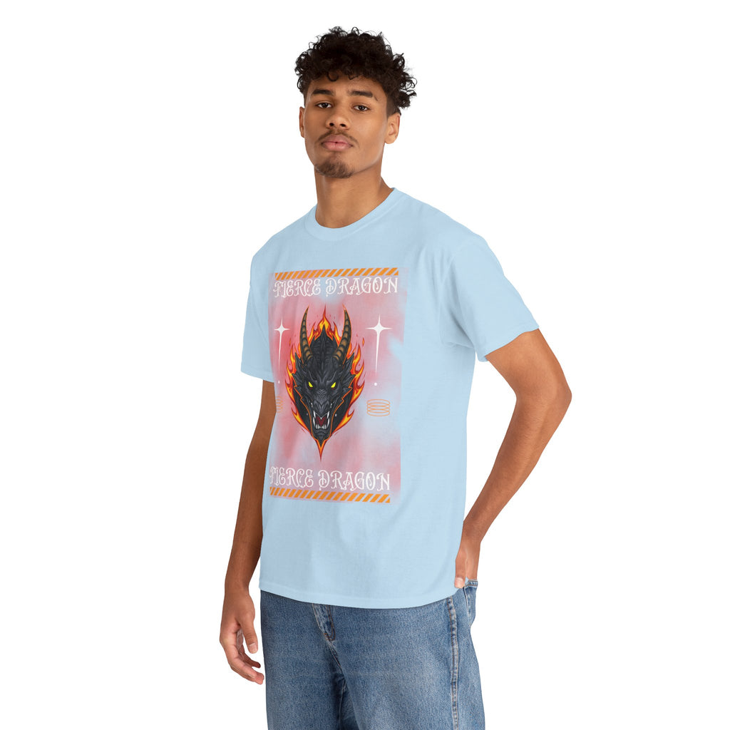 Fierce Dragon T-Shirt — Fiery Dragon Head Graphic Tee
