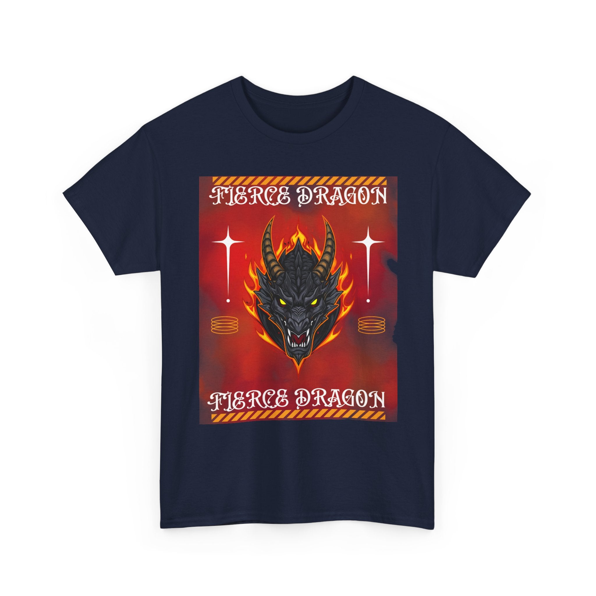 Fierce Dragon T-Shirt — Fiery Dragon Head Graphic Tee
