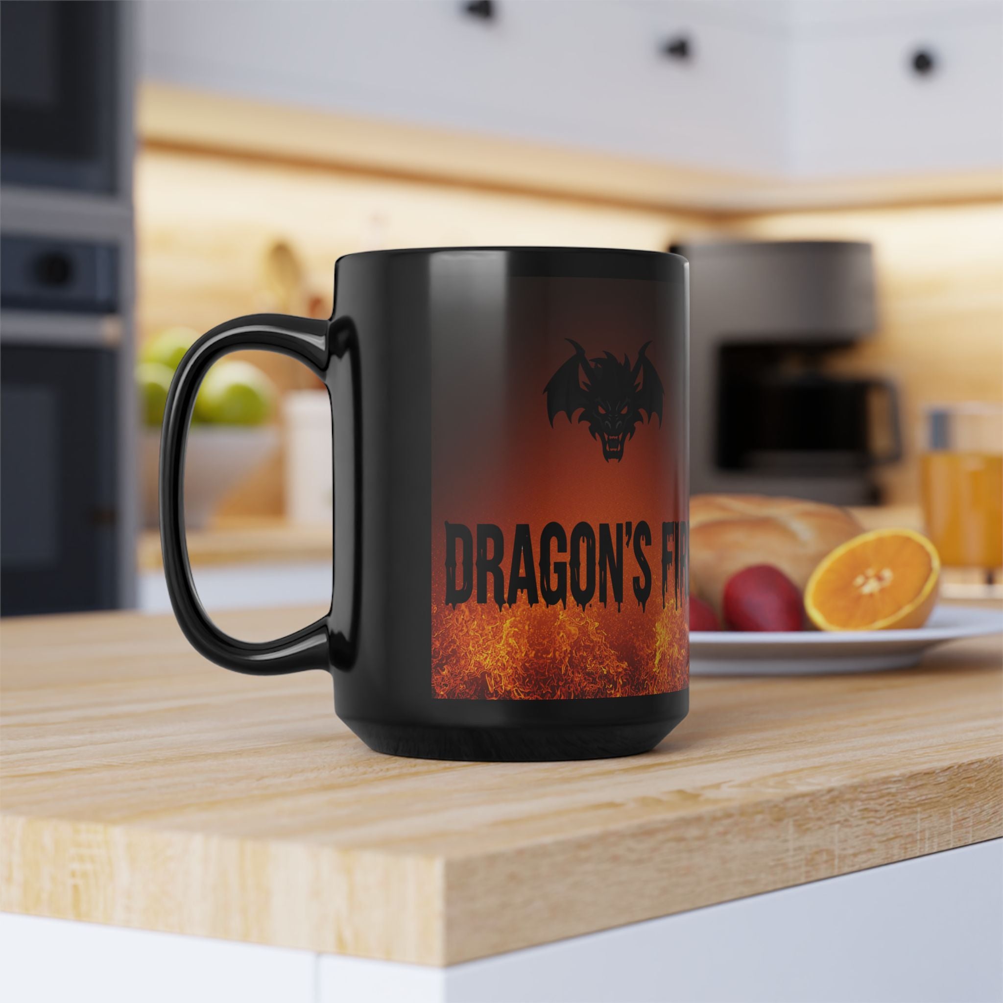 Dragon's Fire Mug — Fiery Dragon Head Coffee Cup (11oz & 15oz)