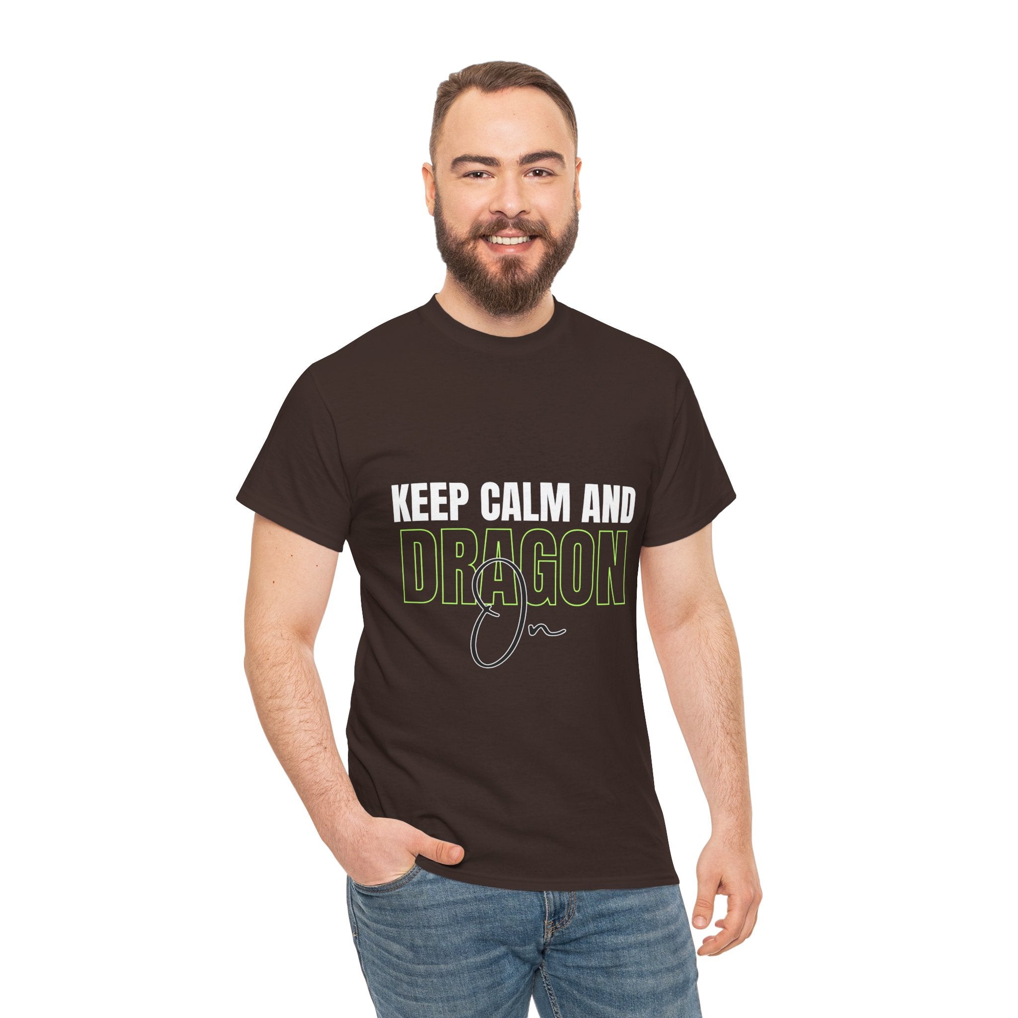 Keep Calm and Dragon On T-Shirt