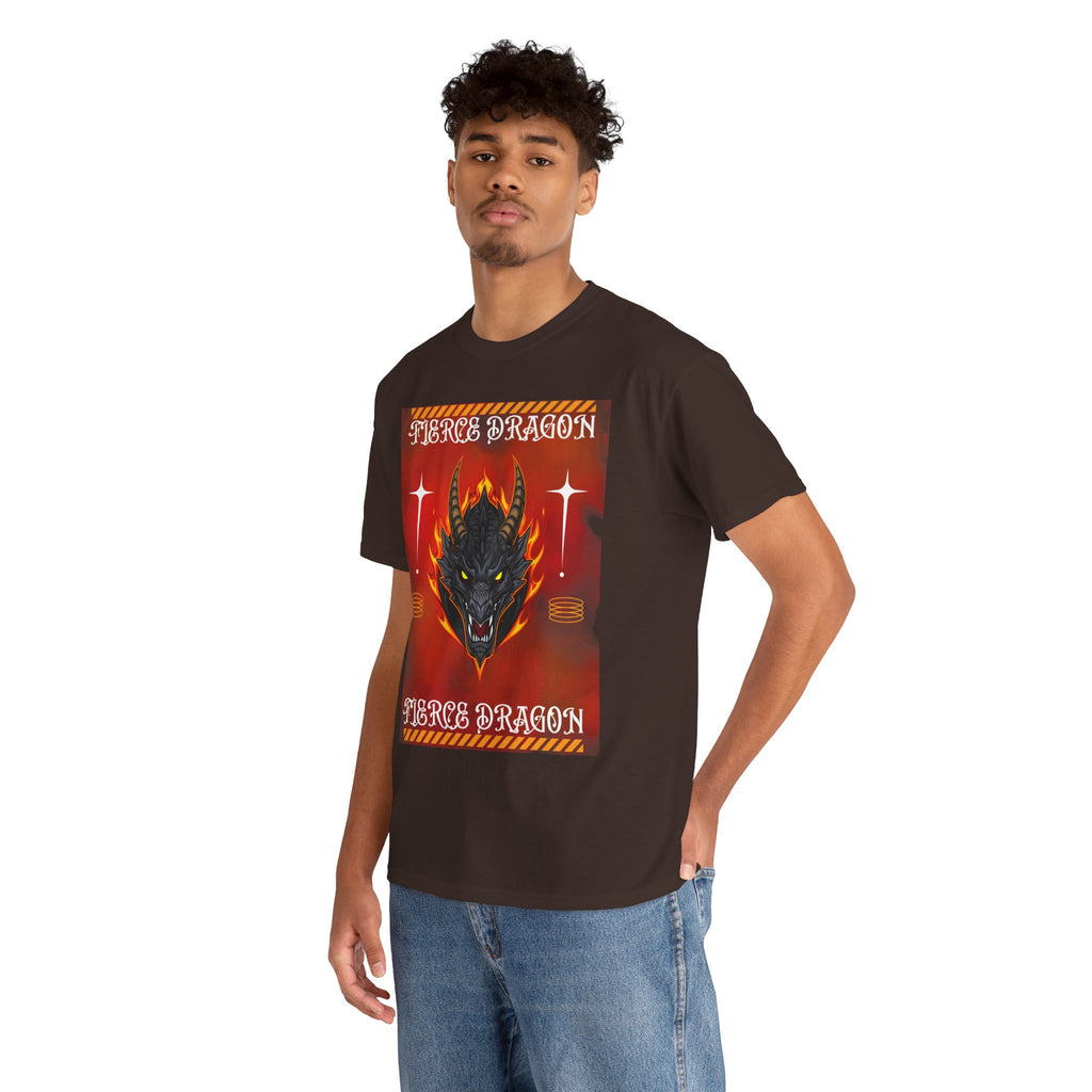 Fierce Dragon T-Shirt — Fiery Dragon Head Graphic Tee