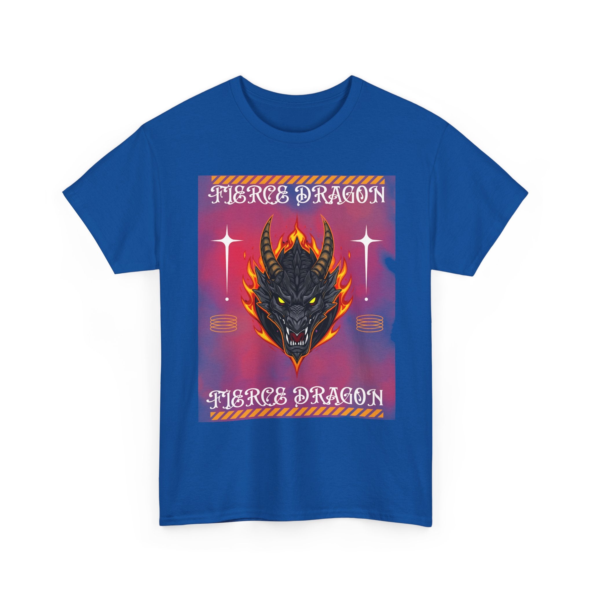 Fierce Dragon T-Shirt — Fiery Dragon Head Graphic Tee
