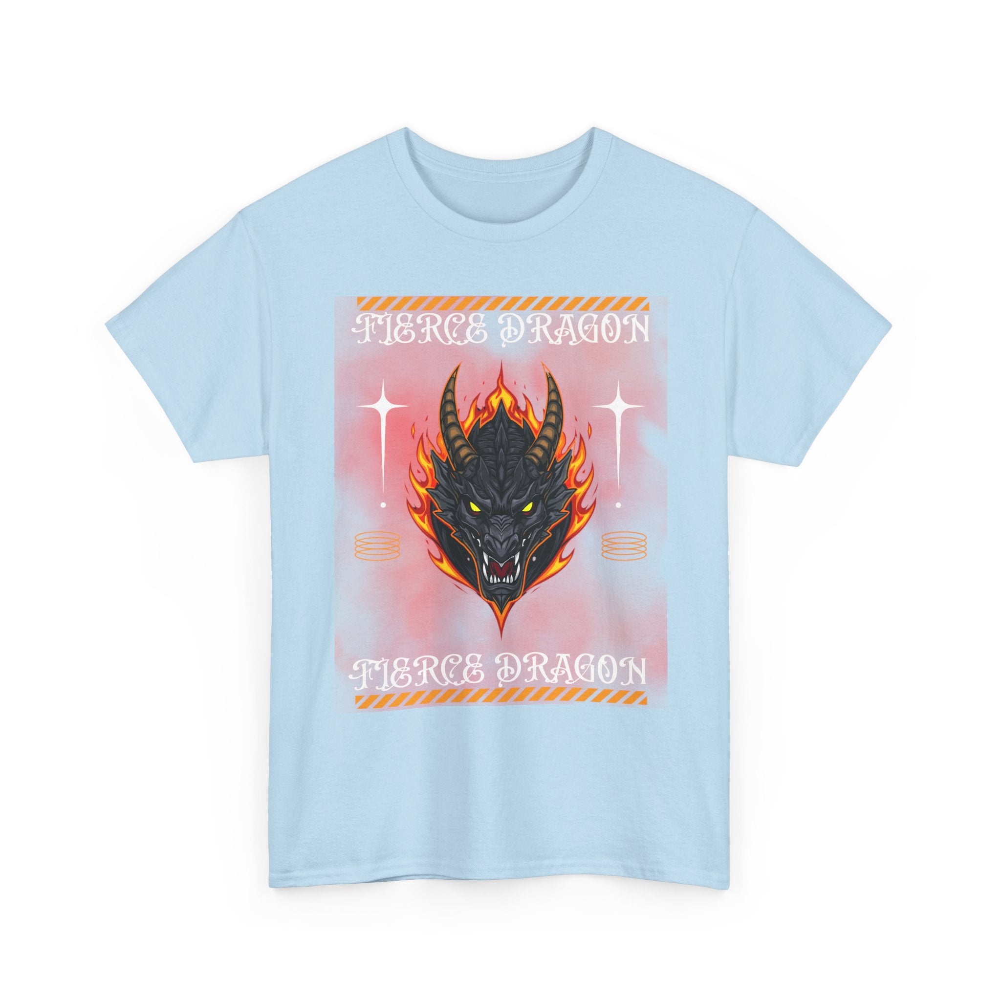Fierce Dragon T-Shirt — Fiery Dragon Head Graphic Tee