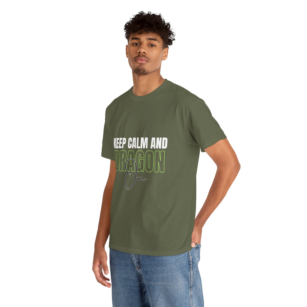 Keep Calm and Dragon On T-Shirt