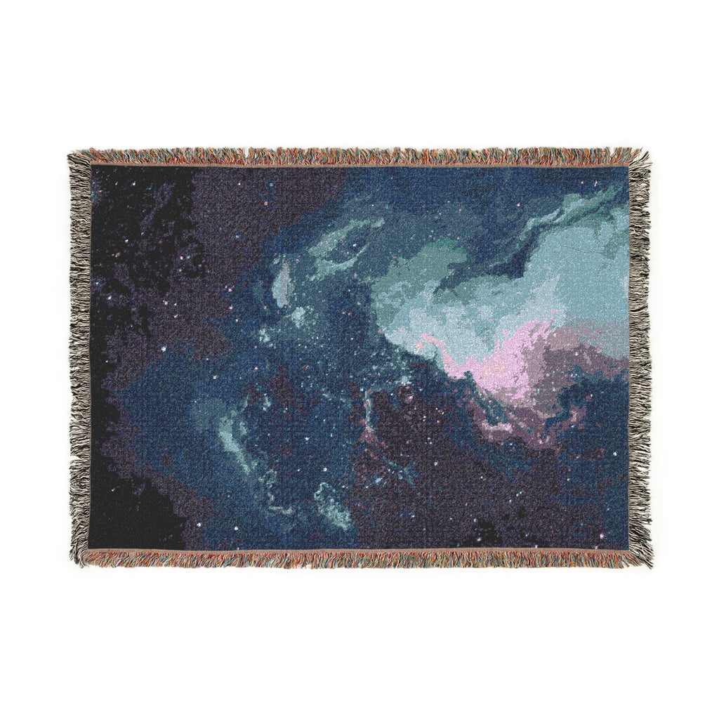 Cosmic Woven Blanket — Starry Galaxy Throw for Home & Gift