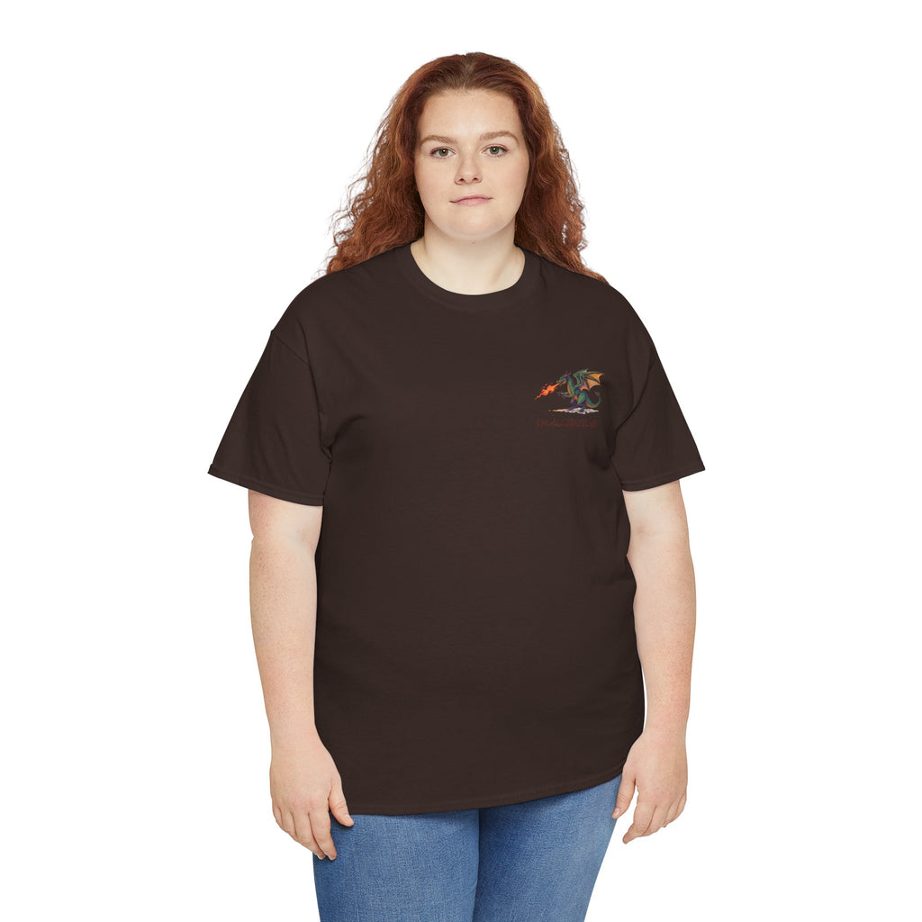 I'm All Fired Up Dragon T-Shirt — Front Chest + Large Back Graphic