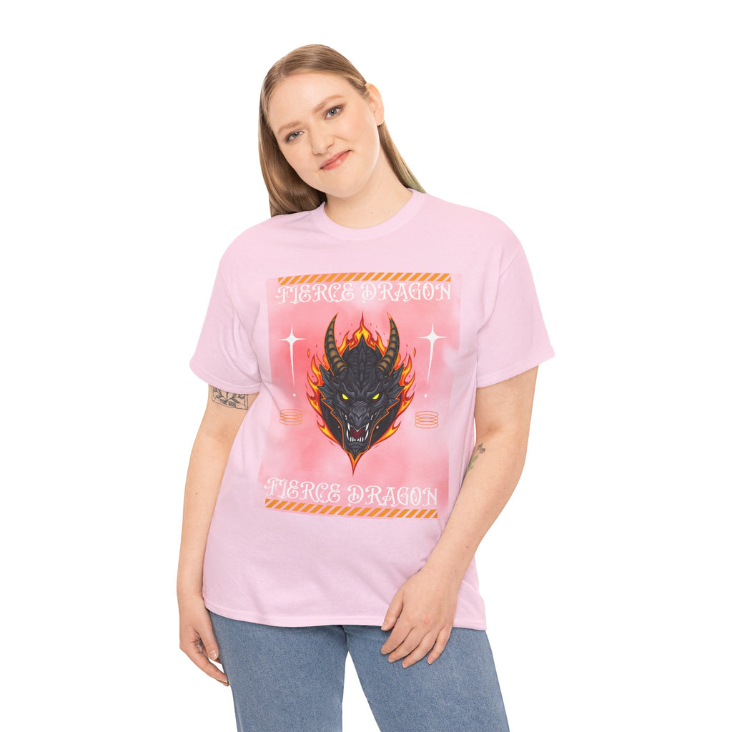 Fierce Dragon T-Shirt — Fiery Dragon Head Graphic Tee