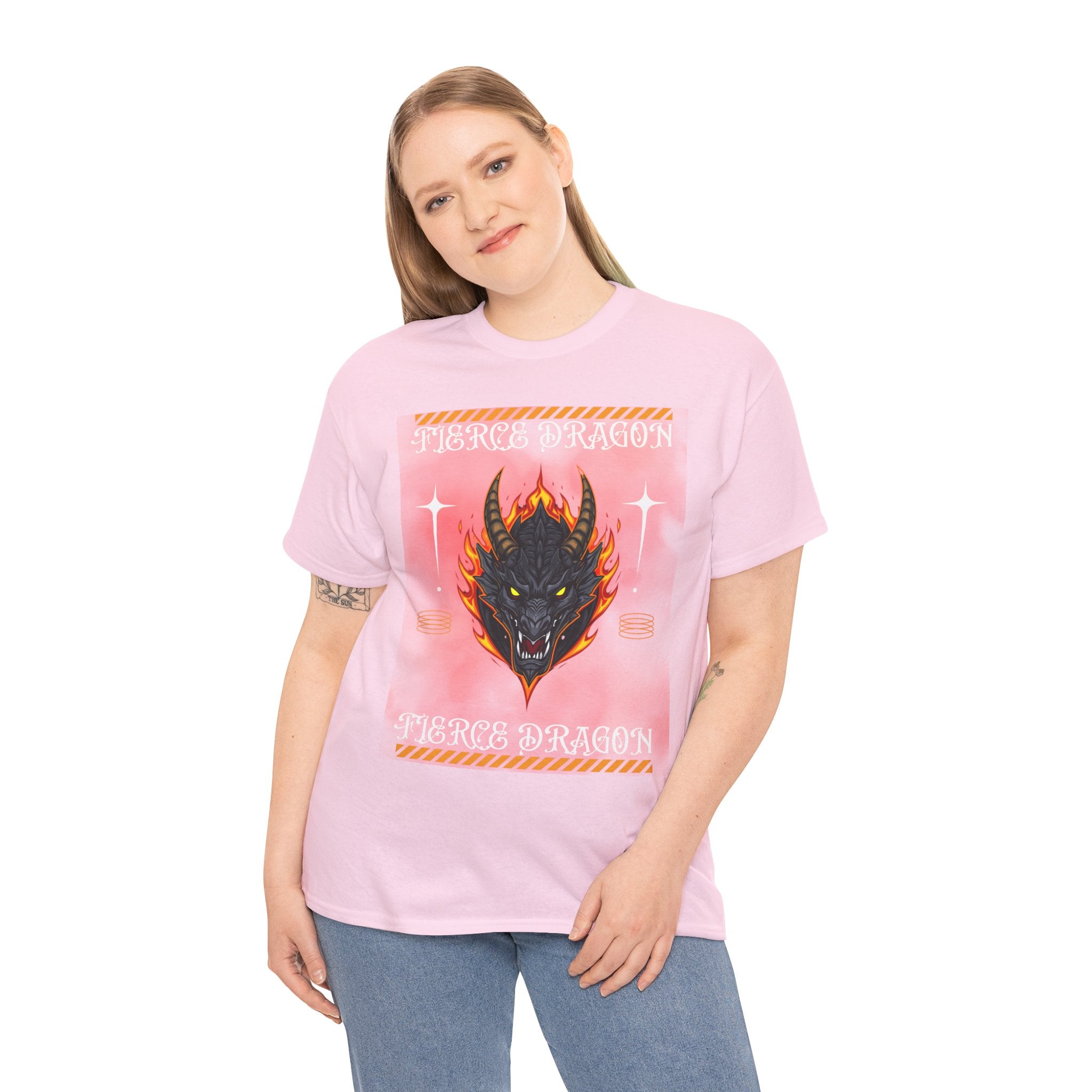 Fierce Dragon T-Shirt — Fiery Dragon Head Graphic Tee