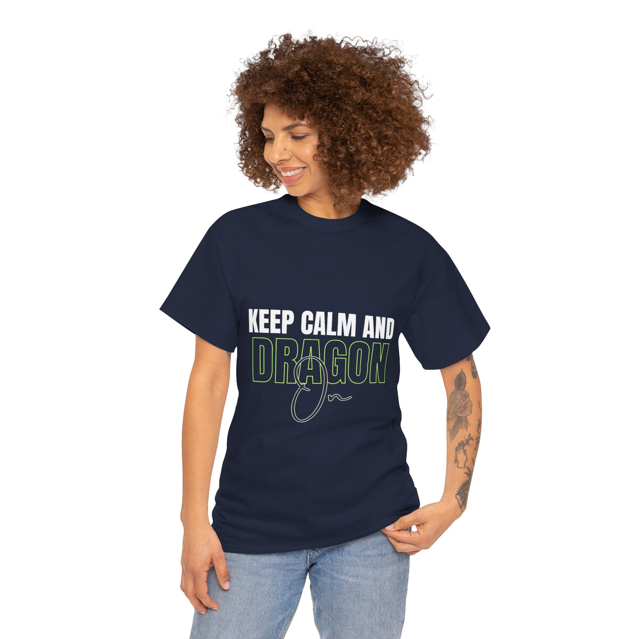 Keep Calm and Dragon On T-Shirt