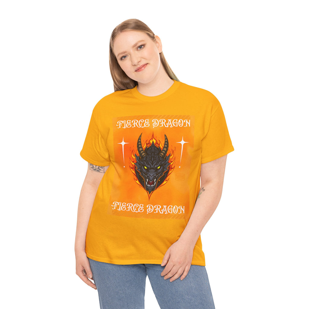 Fierce Dragon T-Shirt — Fiery Dragon Head Graphic Tee