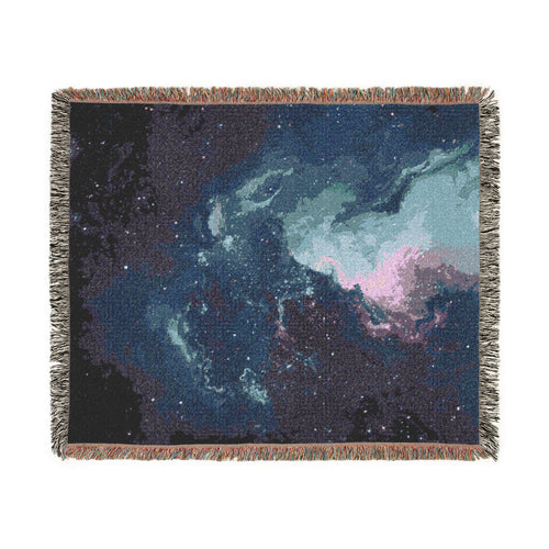 Cosmic Woven Blanket — Starry Galaxy Throw for Home & Gift